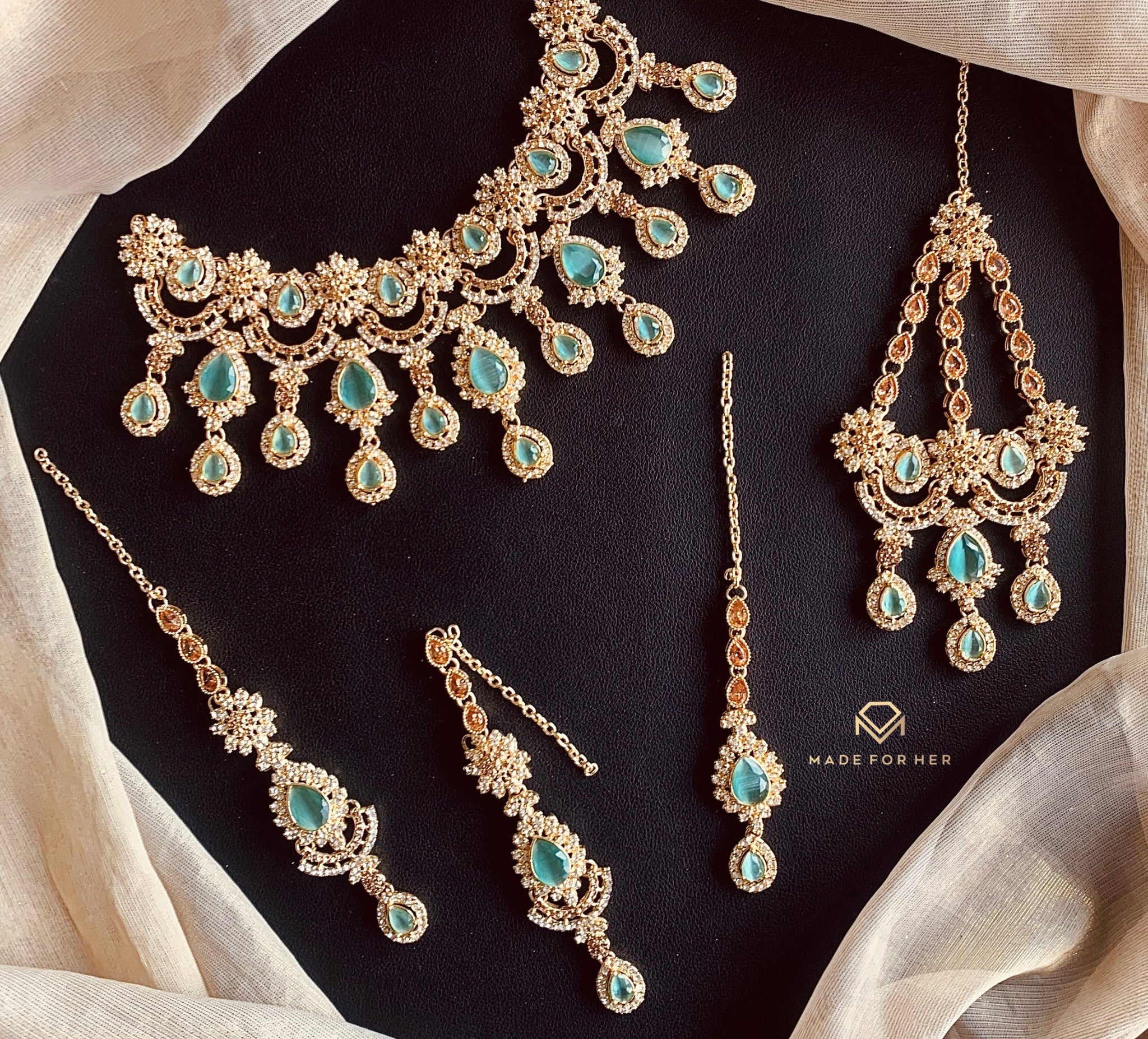 Made For Her-Zircon Bridal Set - WM324 - Image 2