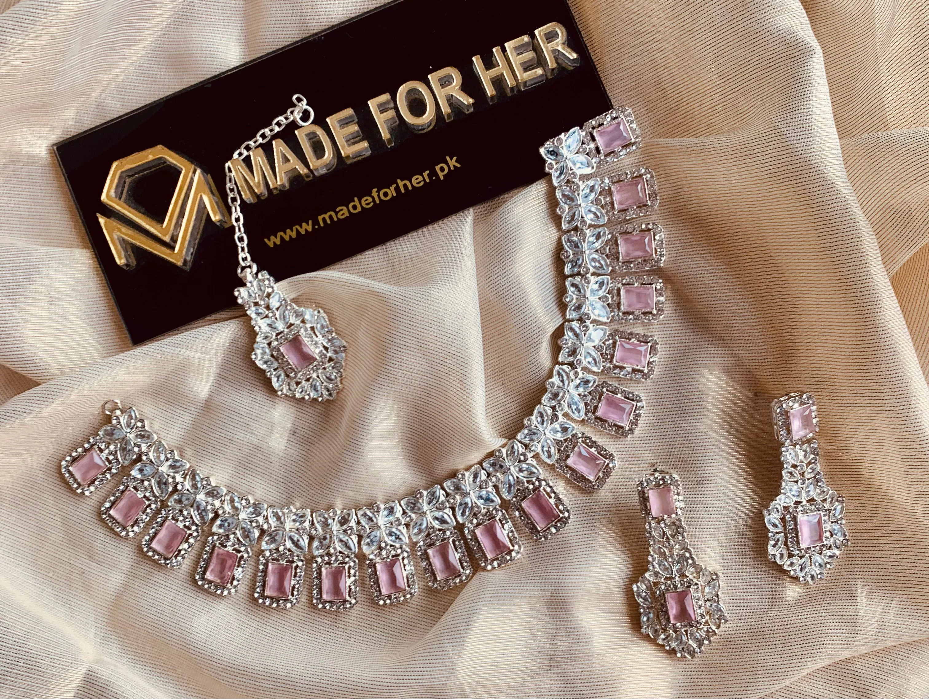 Made For Her-Zircon Style Necklace - KAHD091 - Image 7