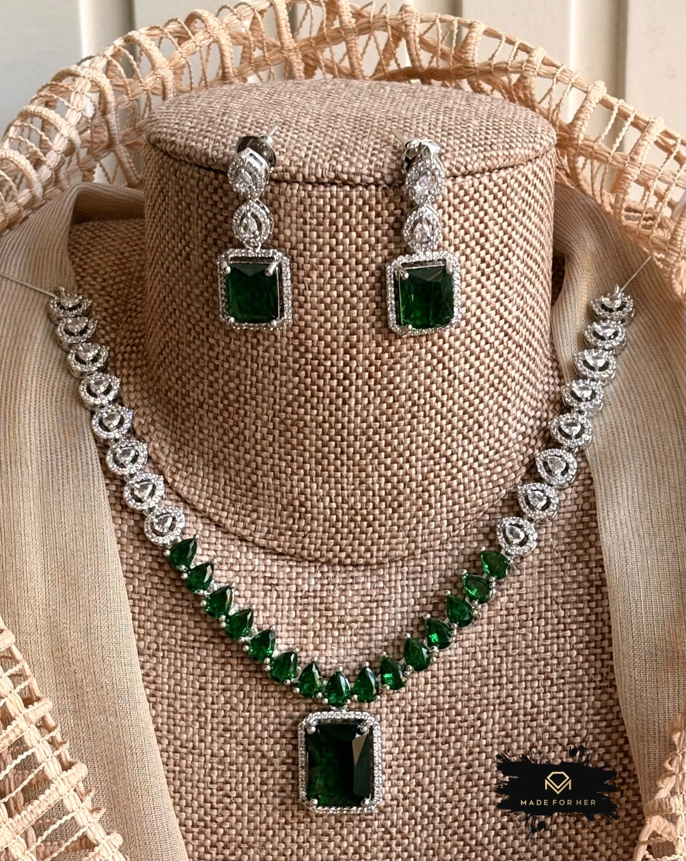 Made For Her-Ziva Zircon Necklace - KDV1006 - Image 2