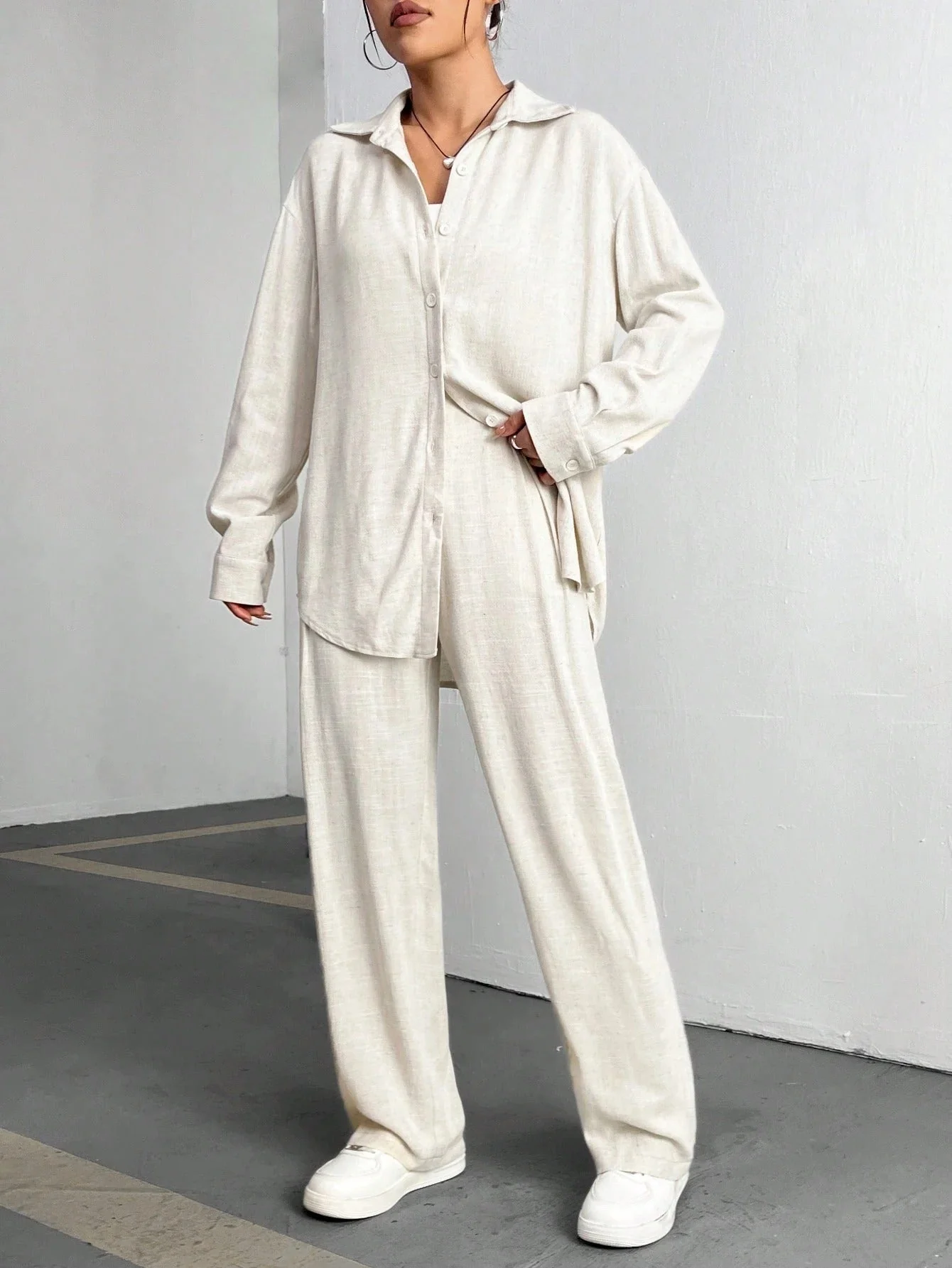 Siwaey by Madiha Gohar Stitched Western Suit-Amira Co Ord Set - Image 3