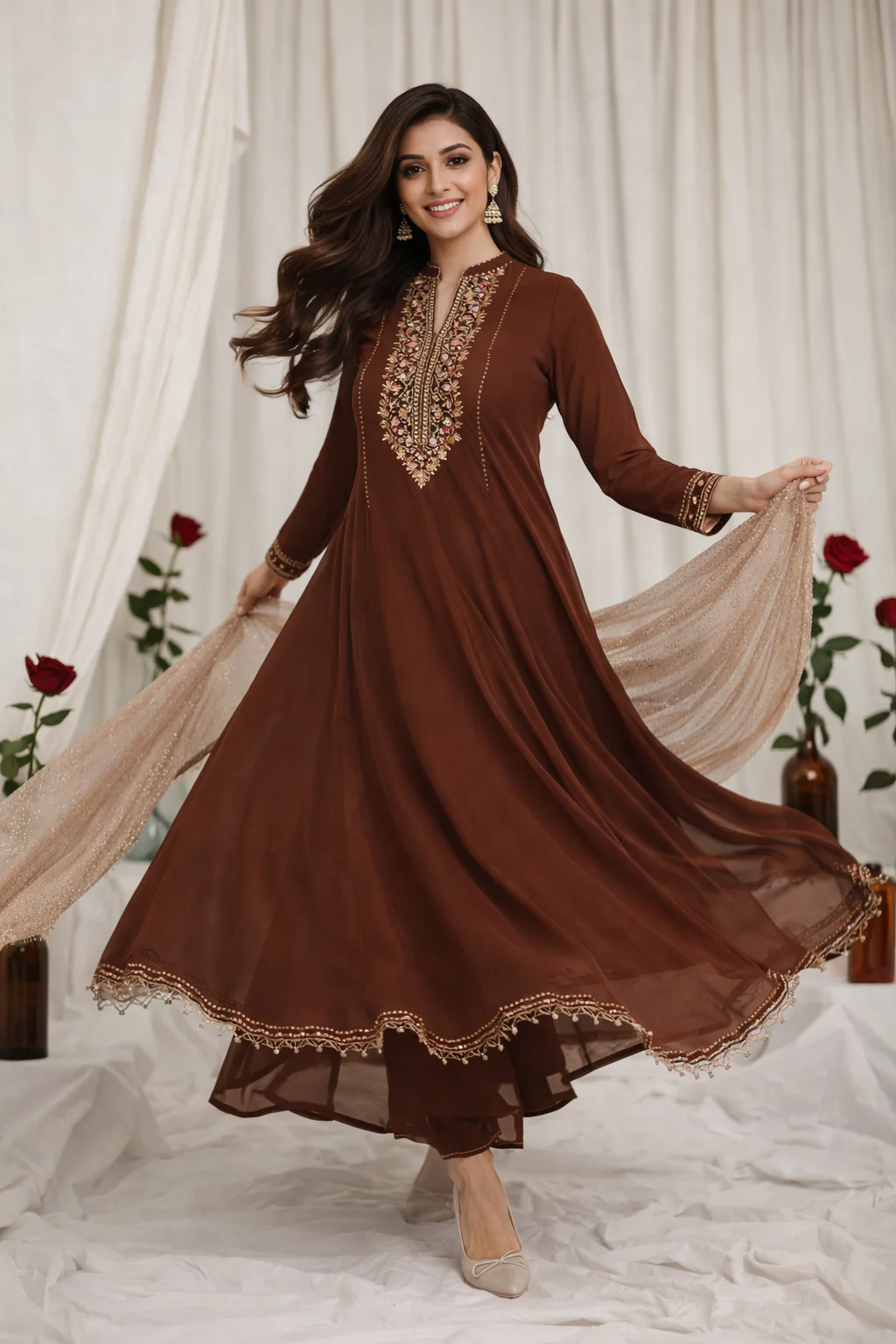 Madiha Gohar Stitched 3 Piece Suit-AYRA Pishwas - Image 3