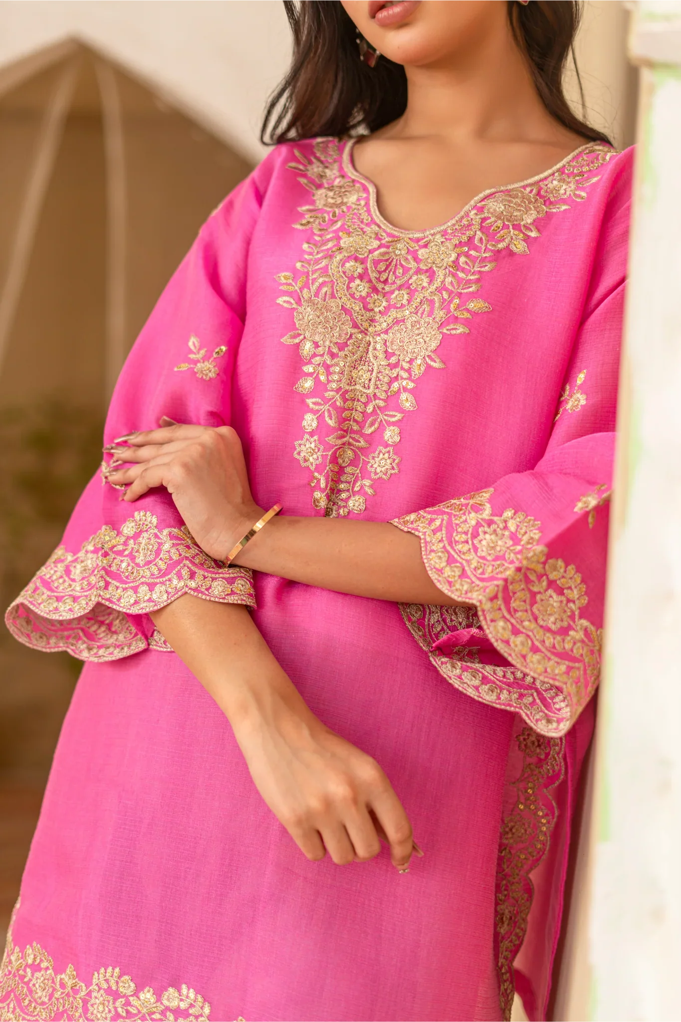 Madiha Gohar Stitched 2 Piece Eid Festive Suit-GULRANG-Farshi Shalwar - Image 7