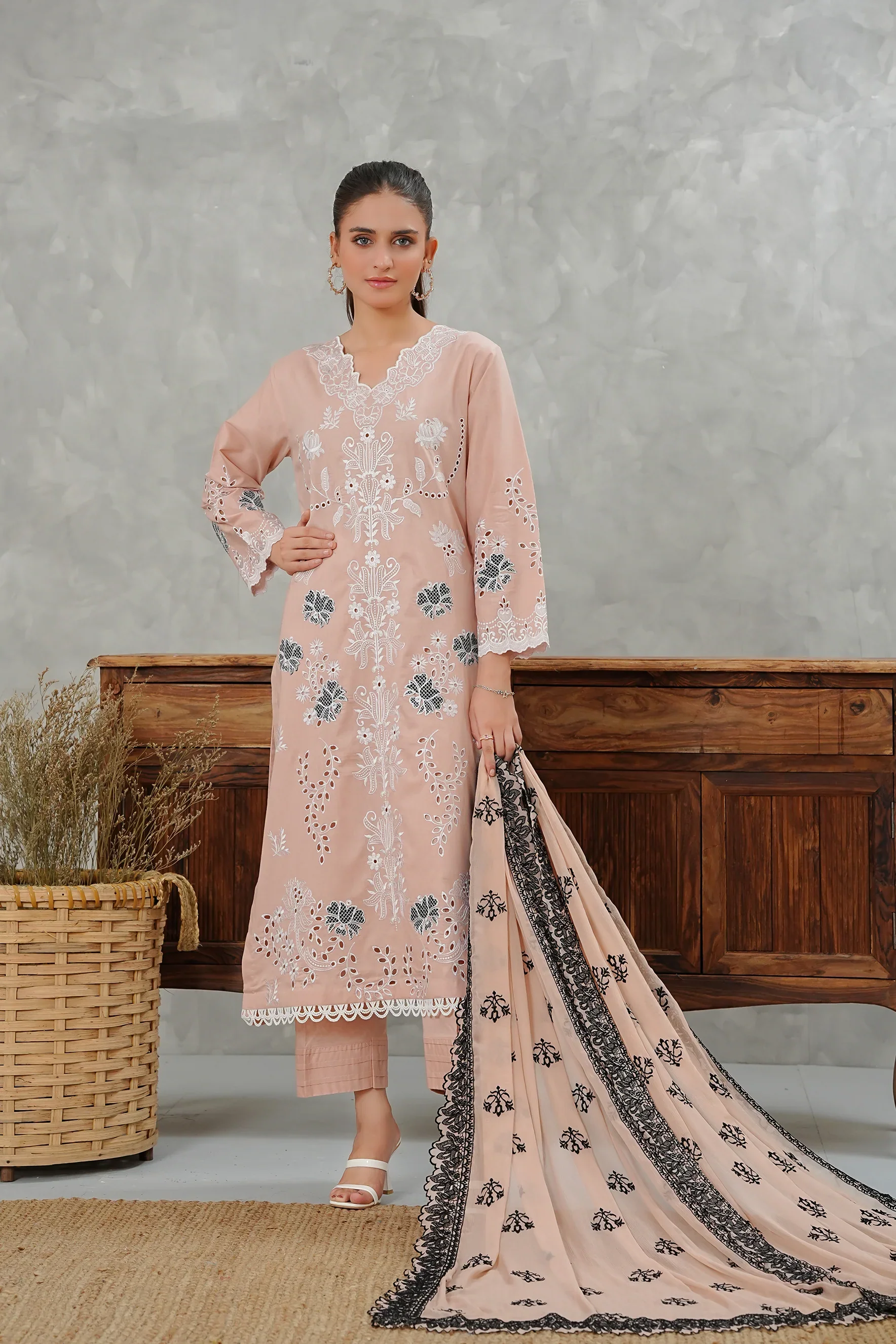 Serena by Madiha Gohar Stitched Summer Suit-Fluer Muse - Image 2