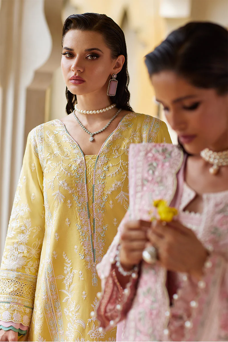 Gulaal Unstitched 3 Piece Luxury Lawn Suit-Magnolia - Image 13