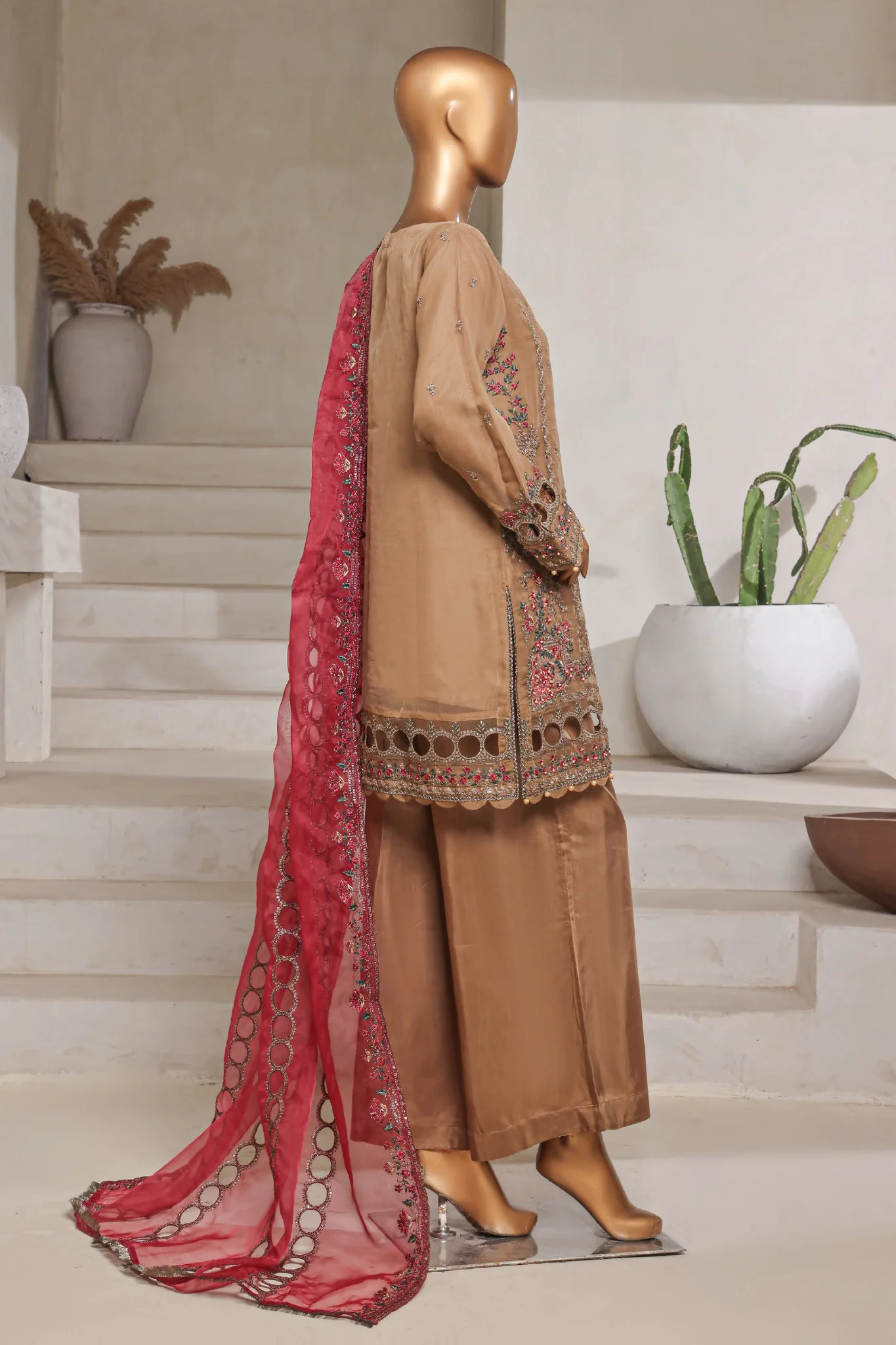 Mahpara by Sada Bahar Stitched 3 Piece Festive Formals Vol-16 Suit-B-22-Cheko - Image 3