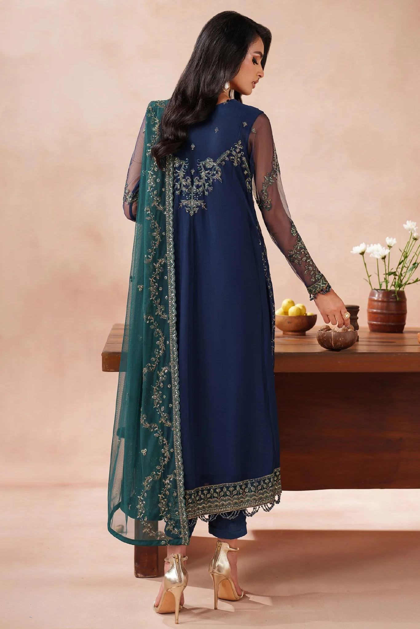 Mahrosh by Zarif Unstitched 3 Piece Formals Suit-MUF-03-Bateel - Image 4