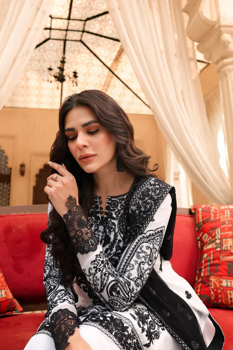 Tabeer By Mariam Malik Unstitched 3 Piece Summer Suit-Mahveen - Image 4