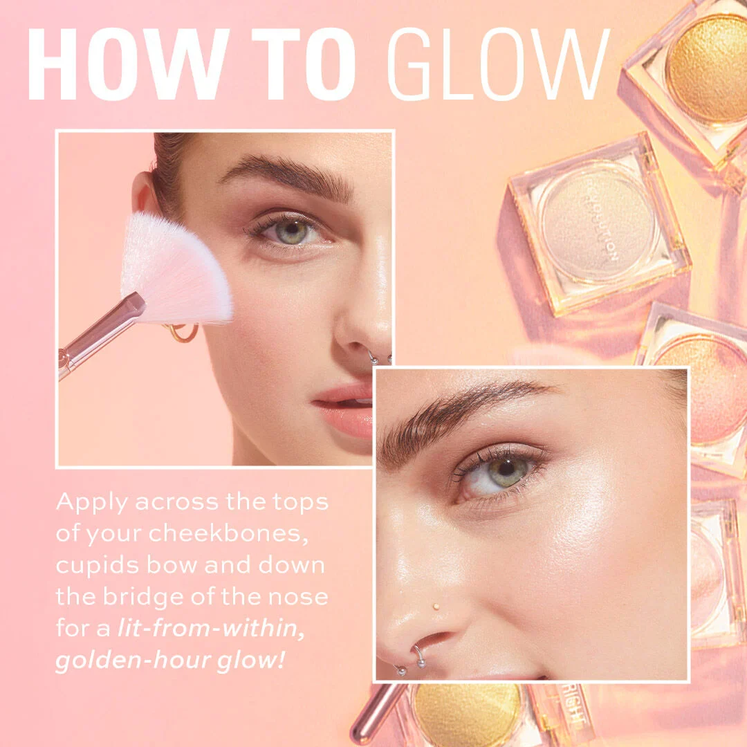Makeup Revolution Beam Bright Highlighter Diamond Glow - Image 3