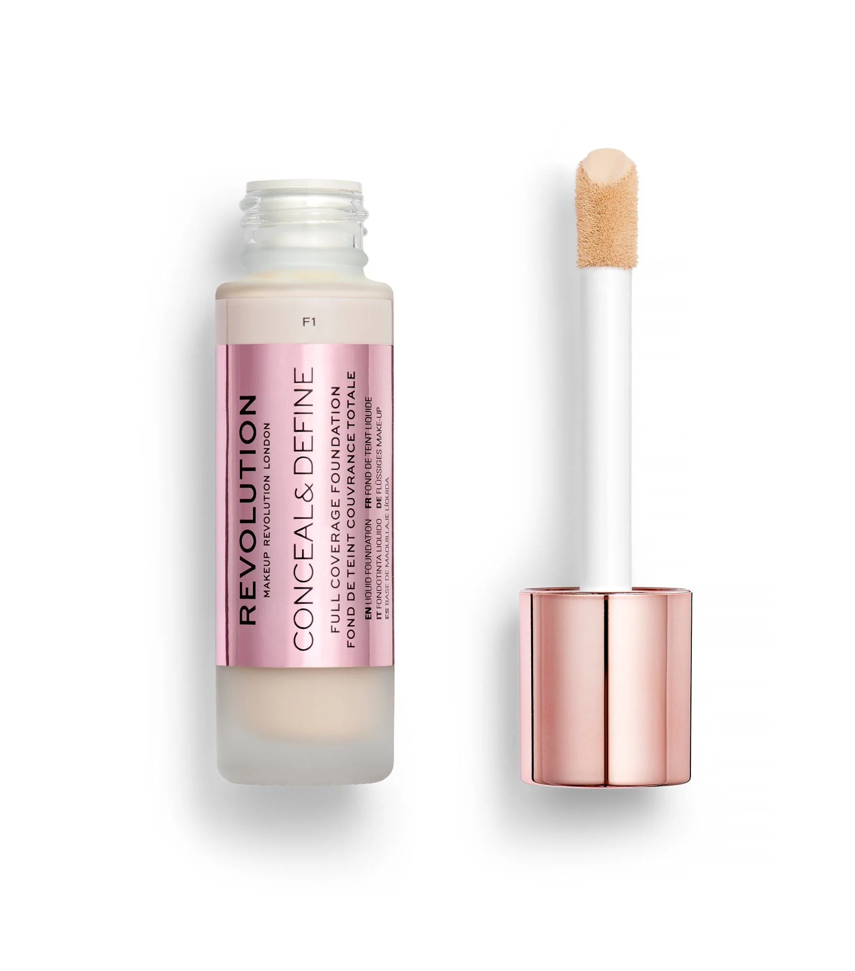 Makeup Revolution Conceal & Define Foundation F1 23 ml - Image 2