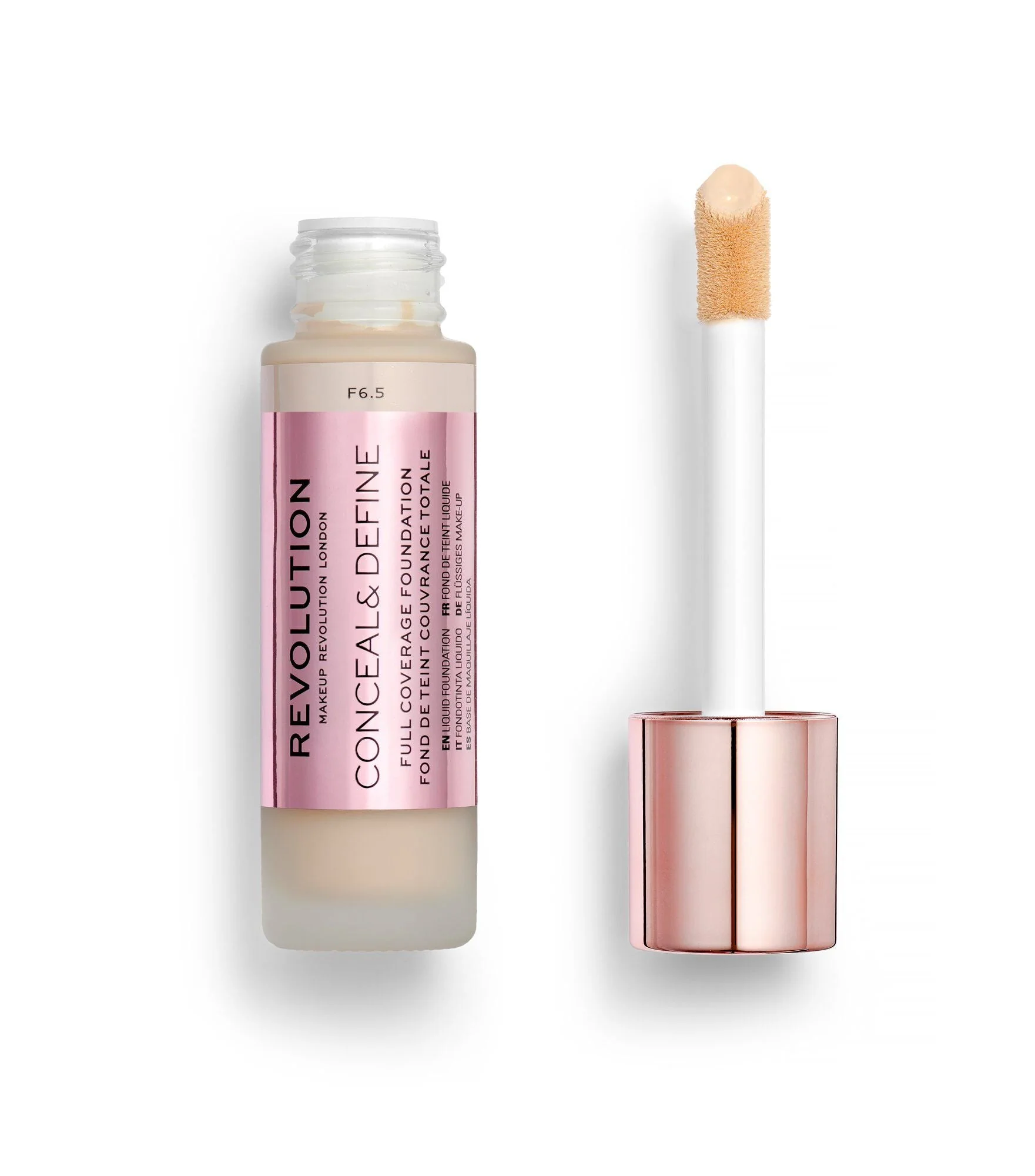 Makeup Revolution Conceal & Define Foundation F6.5 23 ml - Image 2