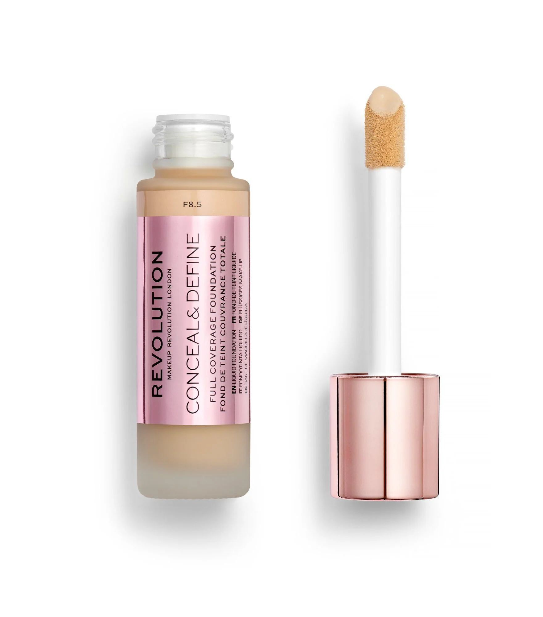 Makeup Revolution Conceal & Define Foundation F8.5 23 ml - Image 2
