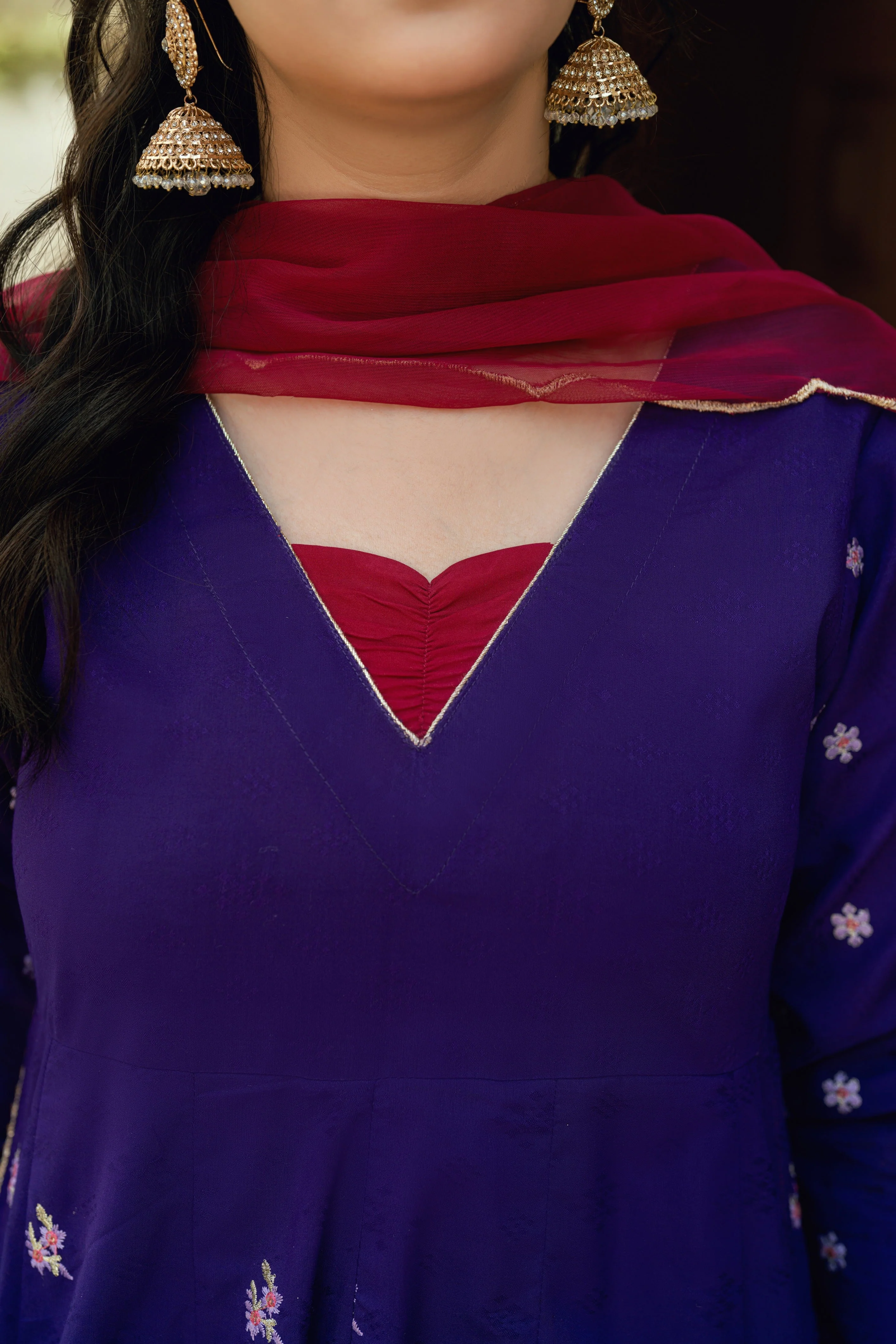 Baat Pakki Omal by Komal Stitched 3 Piece Dobby Suit-Malaika - Image 4