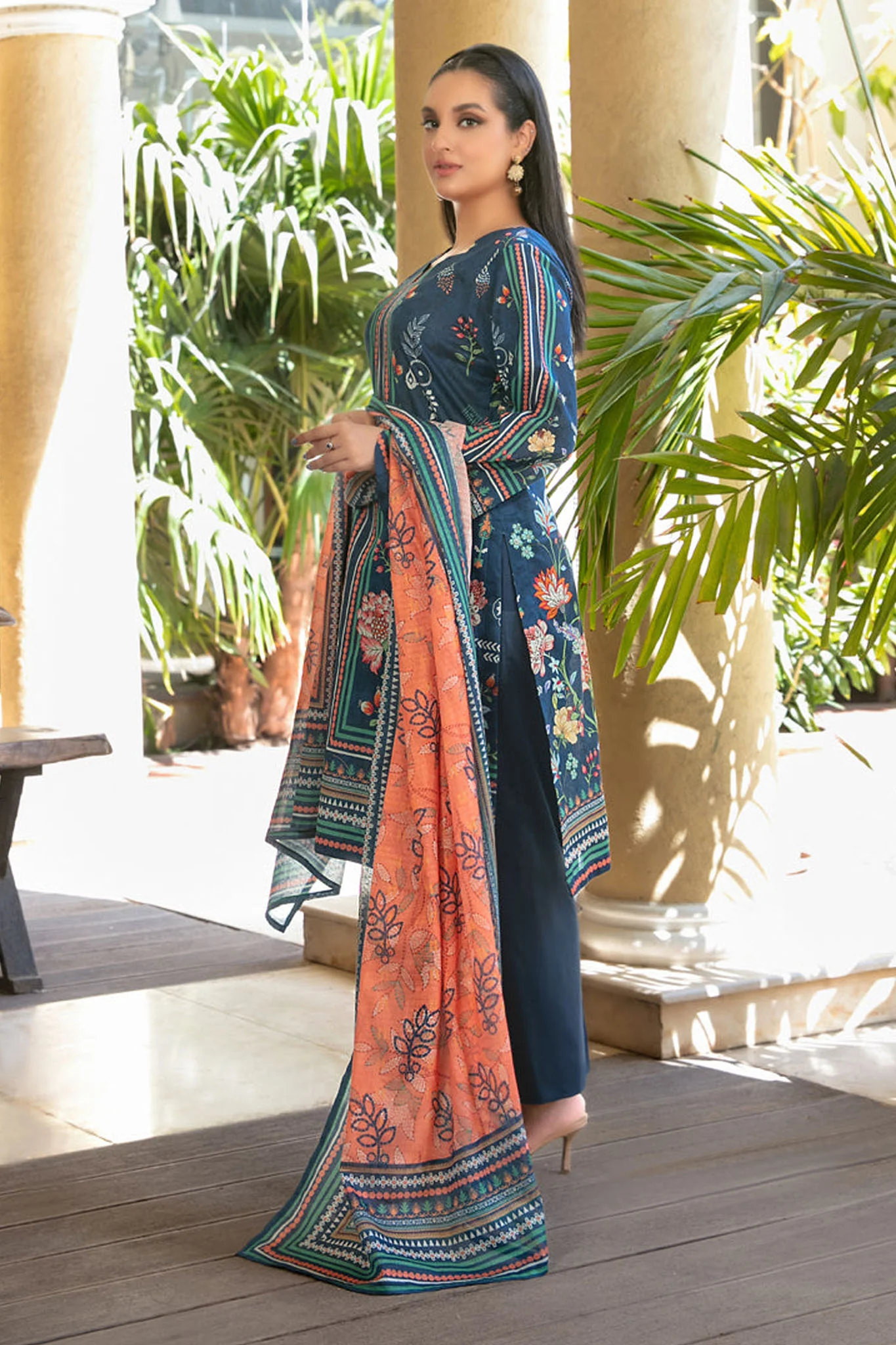 Masooma By Tawakkal Unstitched 3 Piece Digital Printed LawnÃ‚Â Collection D-1501 - Image 3