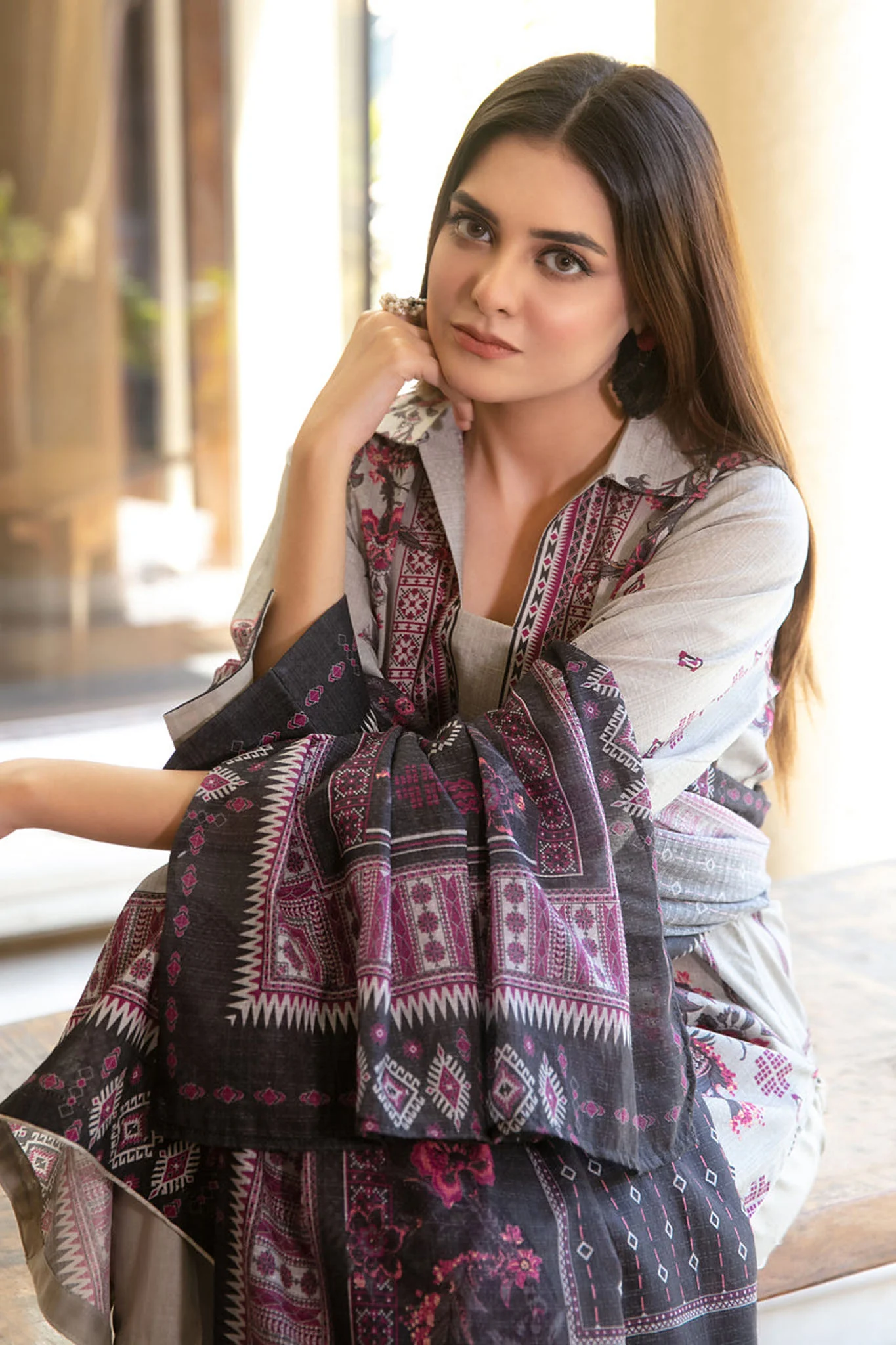 Masooma By Tawakkal Unstitched 3 Piece Digital Printed LawnÃ‚Â Collection D-1502 - Image 2