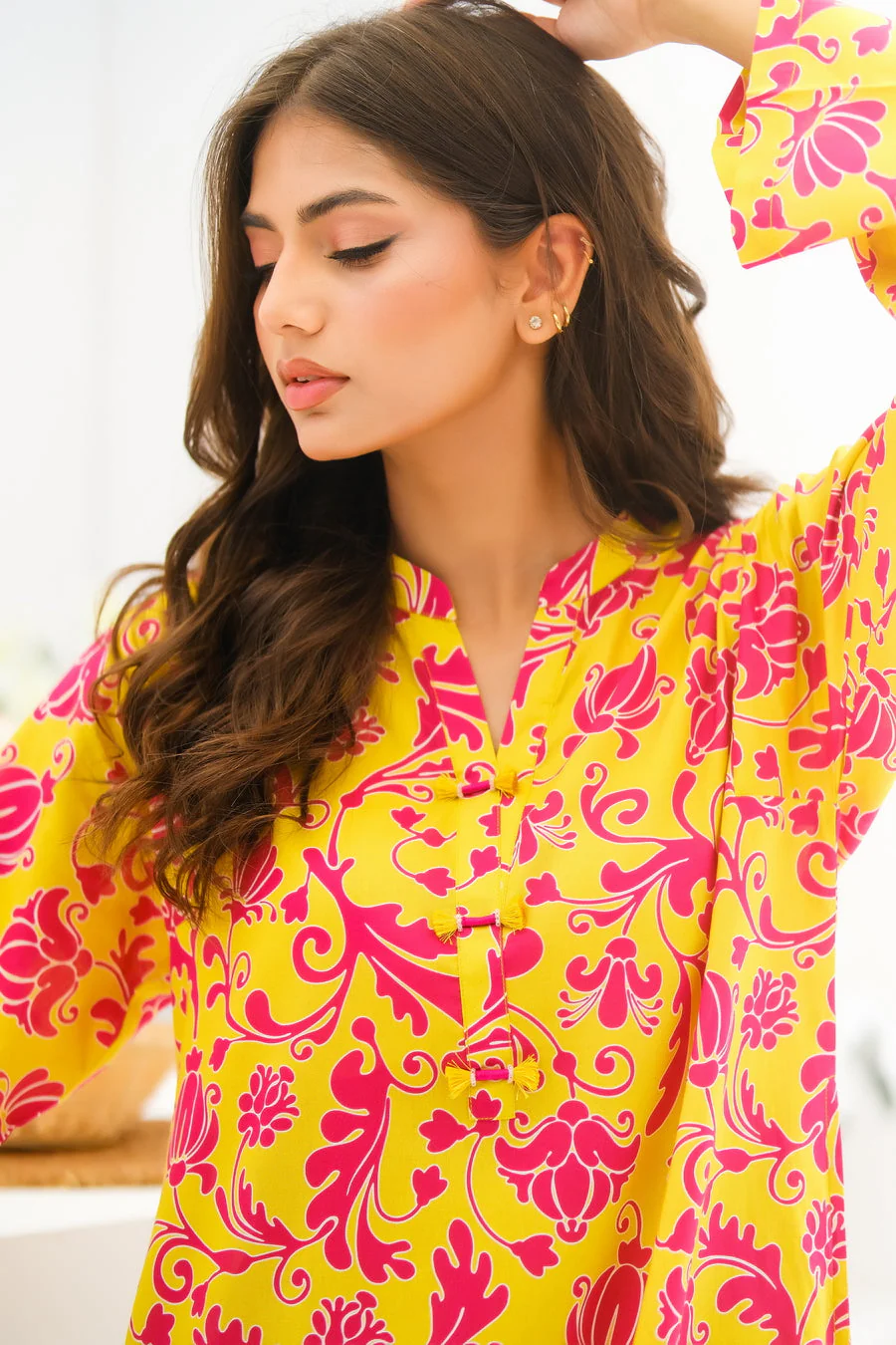 Dhaga Stitched 2 Piece Lawn Suit-Matching separate 005 - Image 4