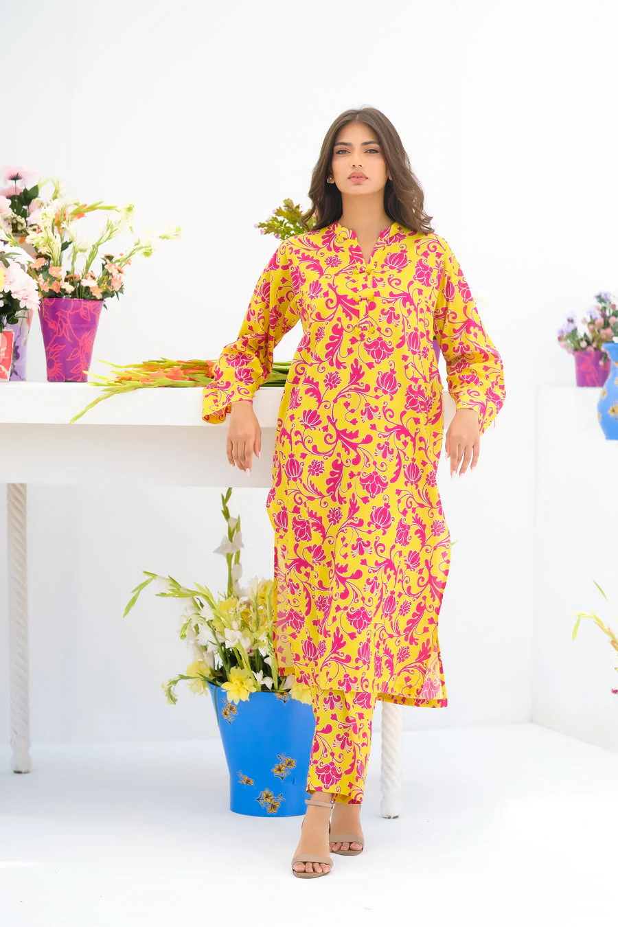 Dhaga Stitched 2 Piece Lawn Suit-Matching separate 005 - Image 8