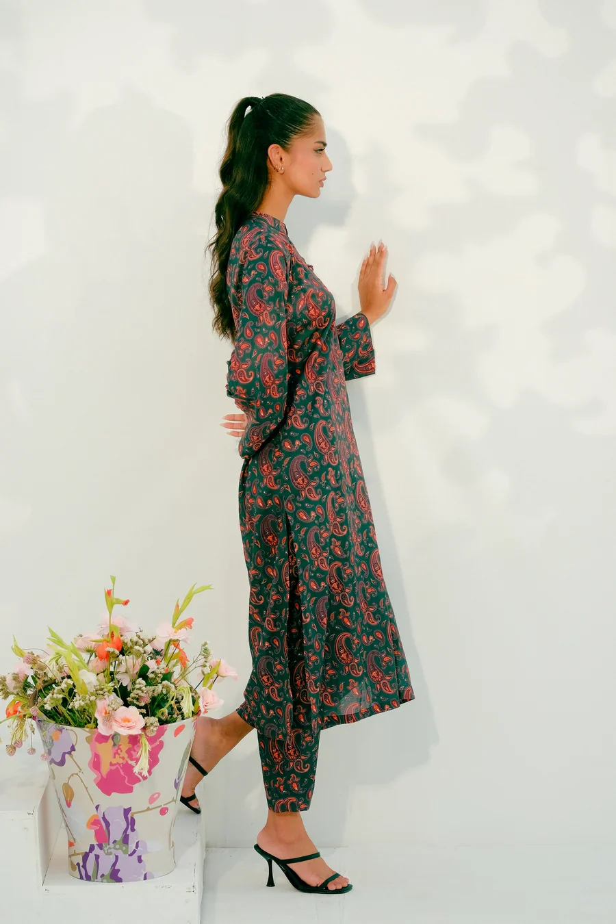 Dhaga Stitched 2 Piece Lawn Suit-Matching separate 001 - Image 6