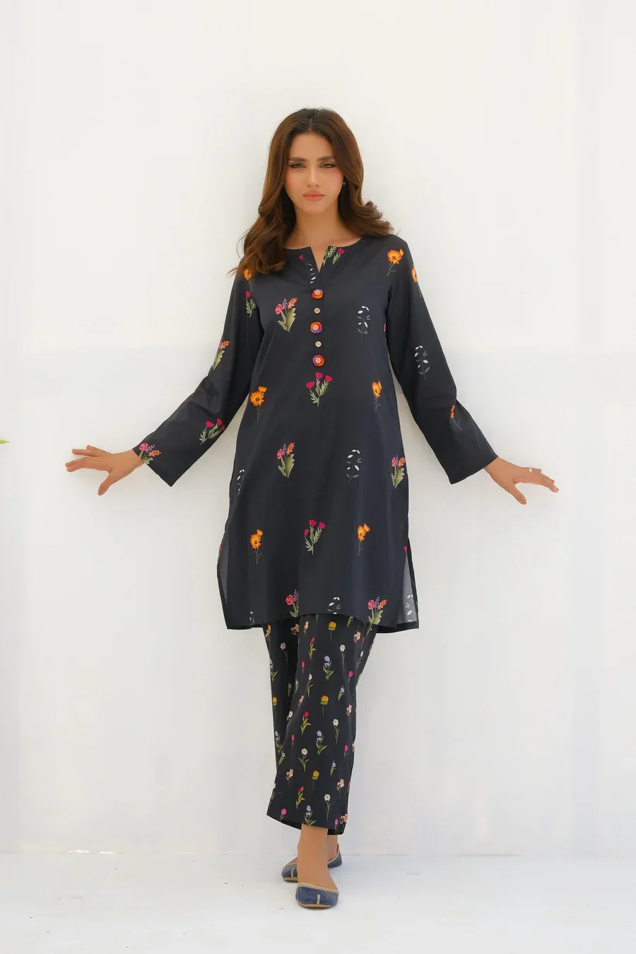 Dhaga Stitched 2 Piece Summer Suit-Matching separate 0010 - Image 2