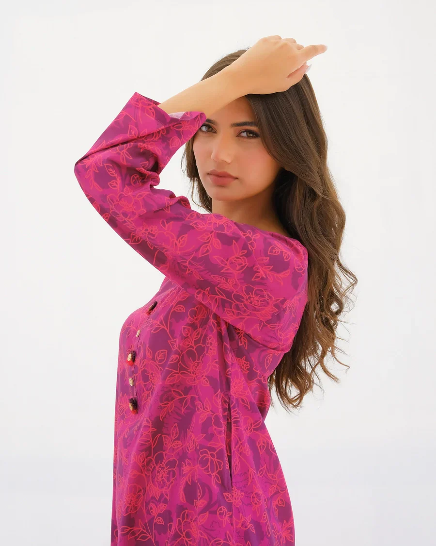 Dhaga Stitched 2 Piece Lawn Suit-Matching separate 0011 - Image 3