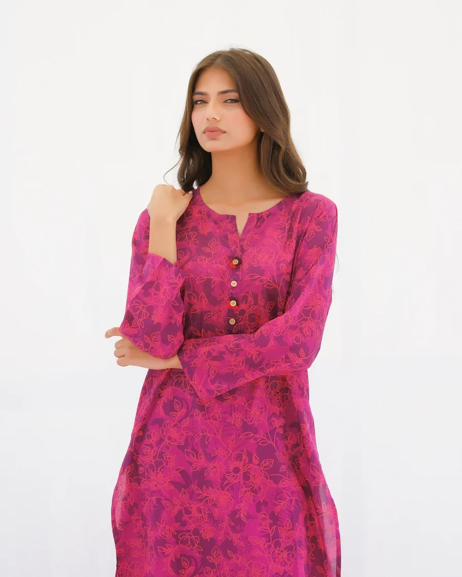Dhaga Stitched 2 Piece Lawn Suit-Matching separate 0011 - Image 8