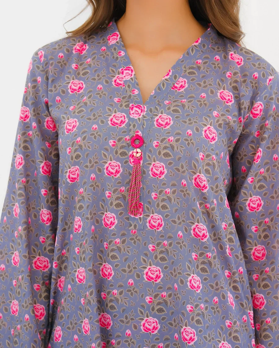 Dhaga Stitched 2 Piece Lawn Suit-Matching separate 0030 - Image 7