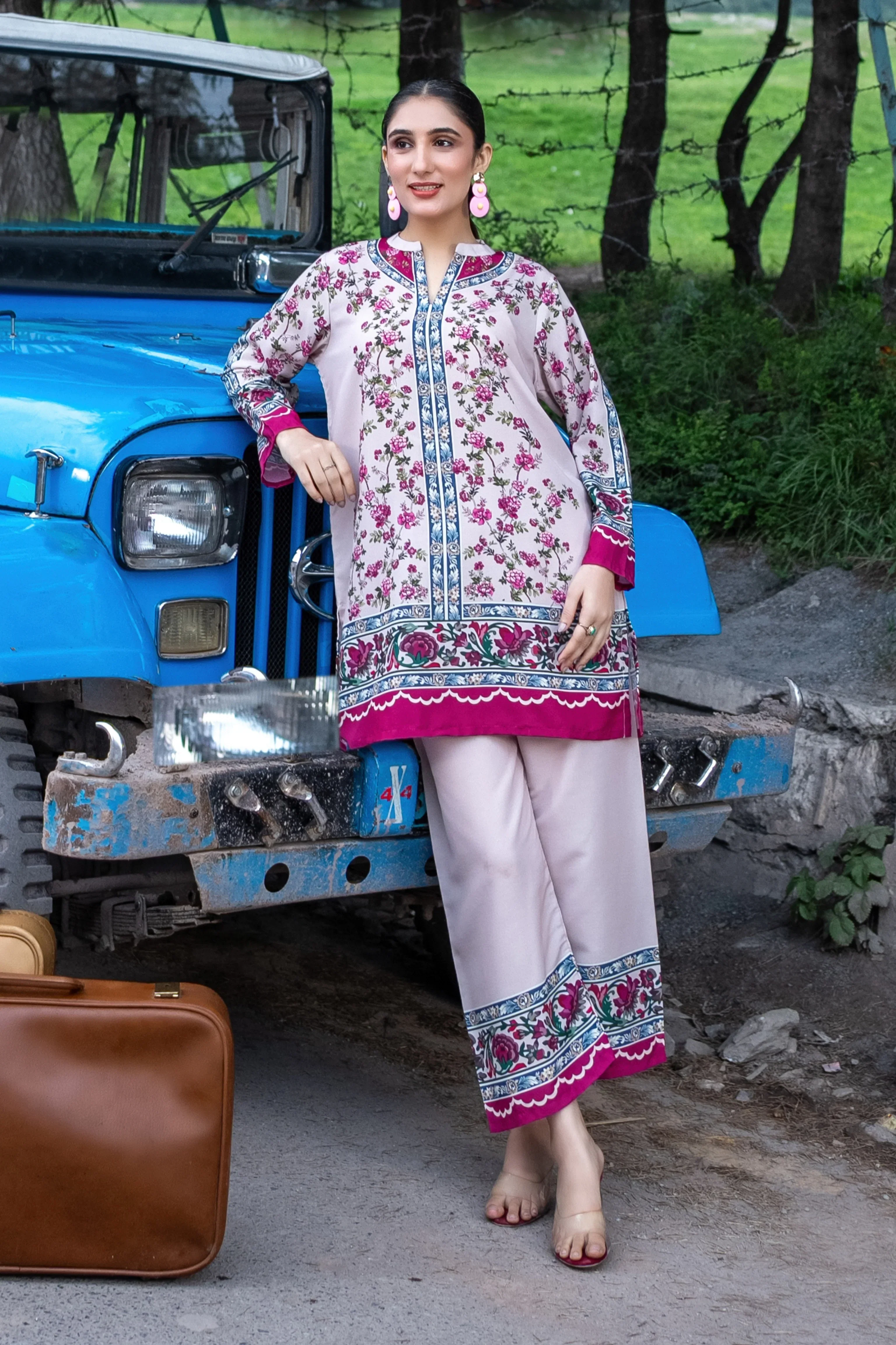 Dhaga Stitched Co Ords Summer Suit-Maya - Image 2