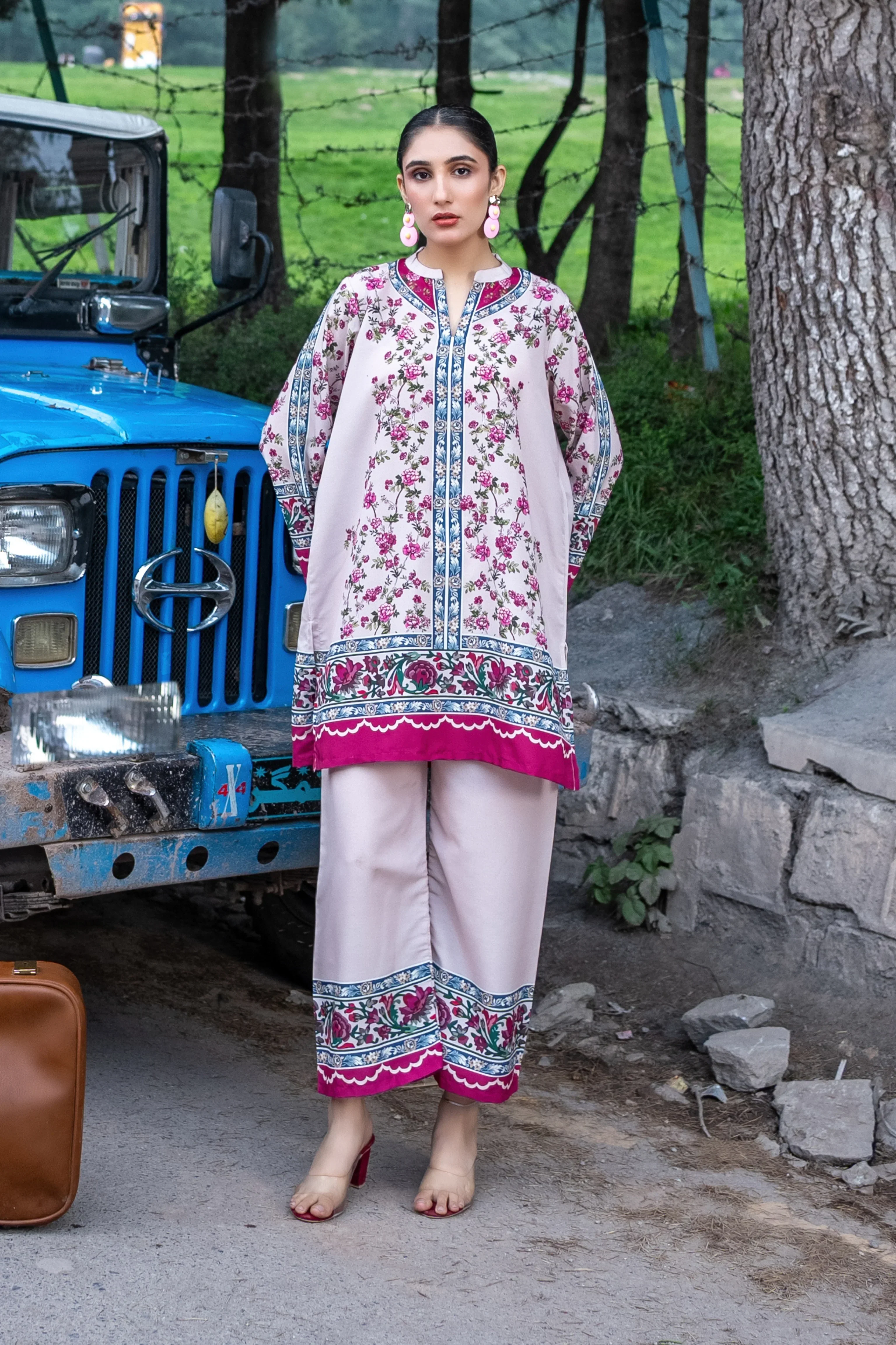 Dhaga Stitched Co Ords Summer Suit-Maya - Image 3