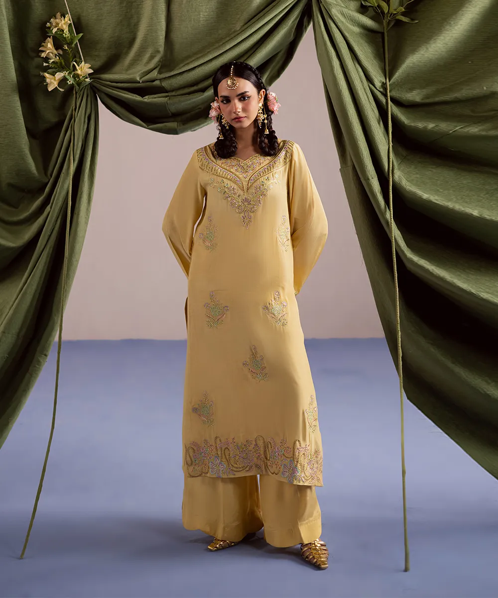 Mazil Stitched 3 Piece Formals Suit-Bulbul - Image 2