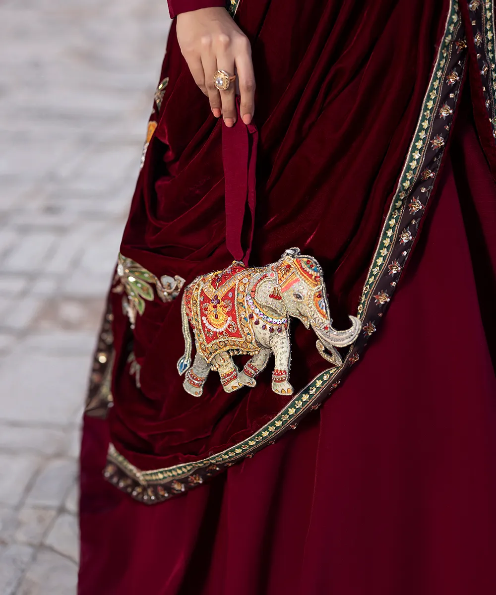 Makhmal By Mazil Shawl Suit-Lotus - Image 3