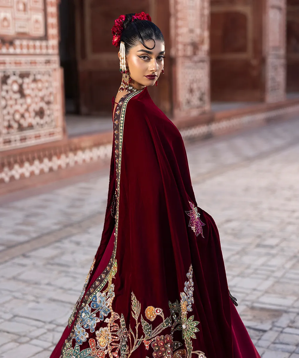 Makhmal By Mazil Shawl Suit-Lotus - Image 6