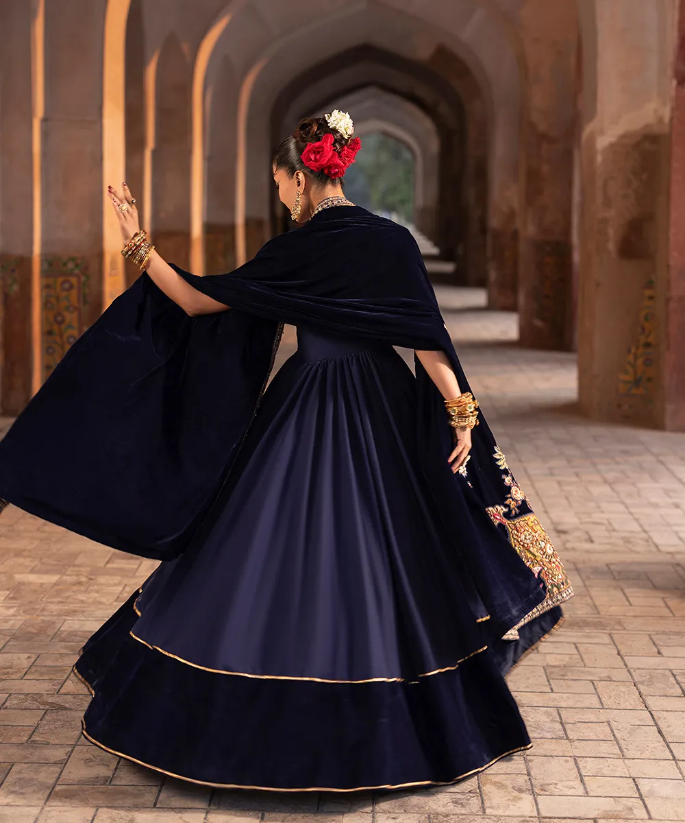 Makhmal By Mazil Stitched 3 Piece Formals Suit-Mashal Pishwas - Image 6