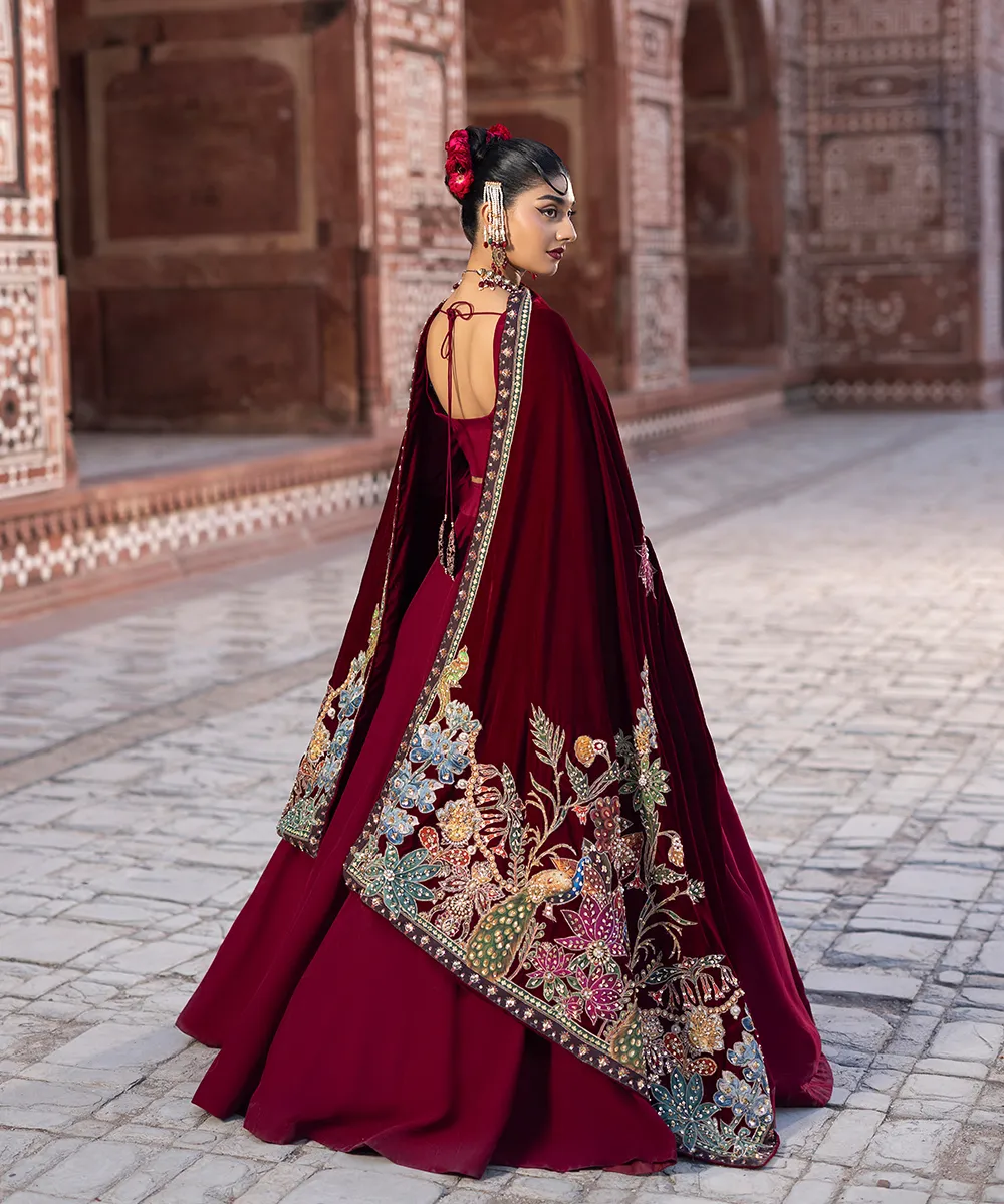 Makhmal By Mazil Stitched 3 Piece Formals Suit-Nirmila Pishwas - Image 2