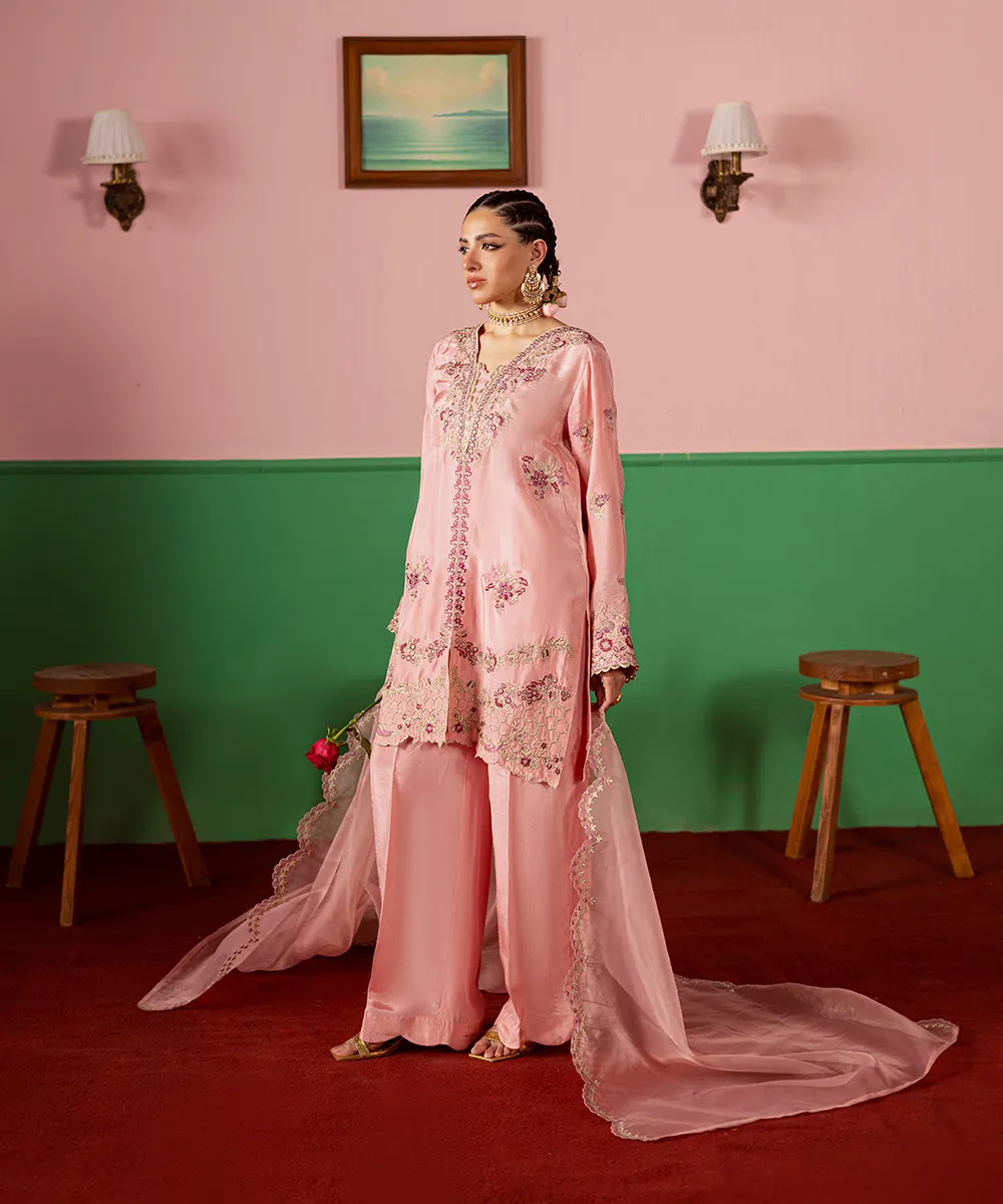 Mazil Stitched 3 Piece Formals Suit-Secret Garden - Image 3