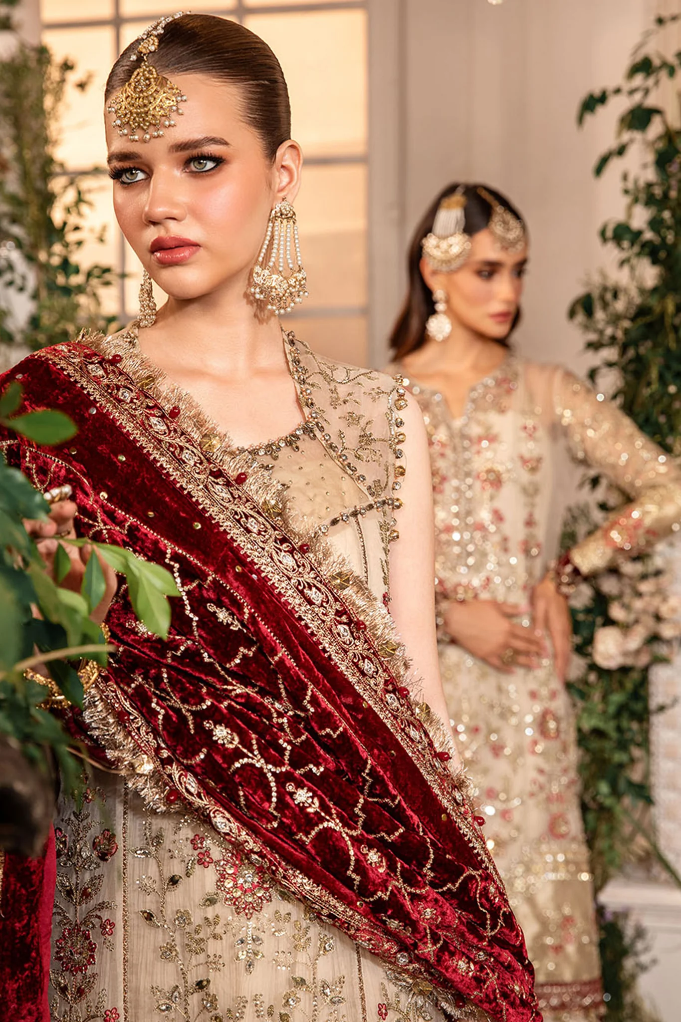 Mbroidered By Maria B Unstitched 3 Piece Wedding Edition Suit-BD-2905 - Image 4
