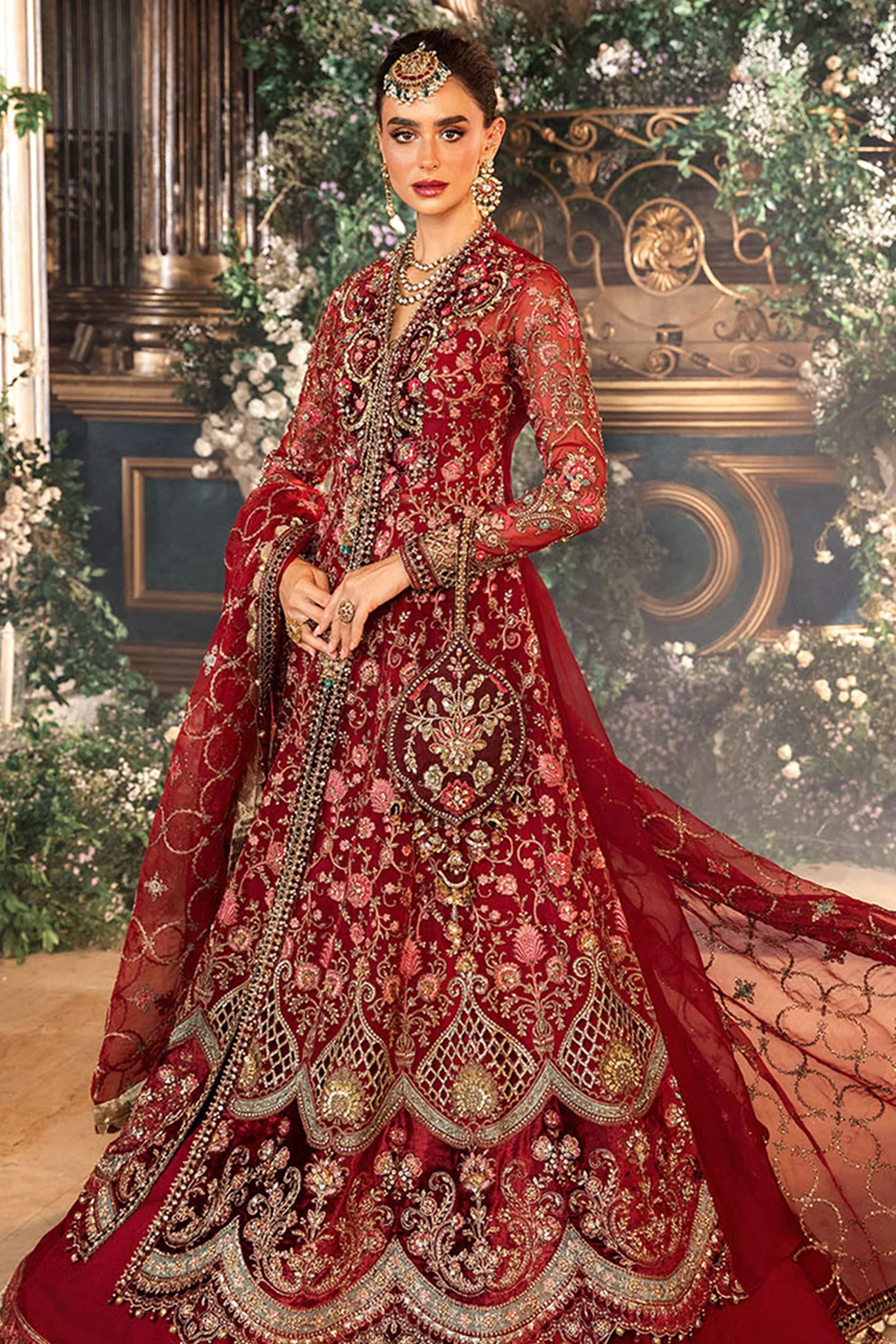 Mbroidered By Maria B Unstitched 3 Piece Wedding Edition Suit-BD-2908