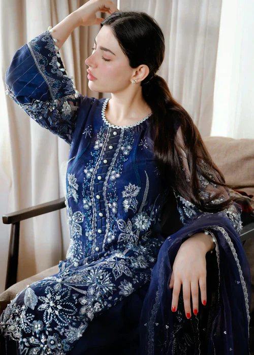 Meeral Unstitched 3 Piece Luxury Formals Pret Suit-Meeral - Meena - Meeral Luxe - Image 9