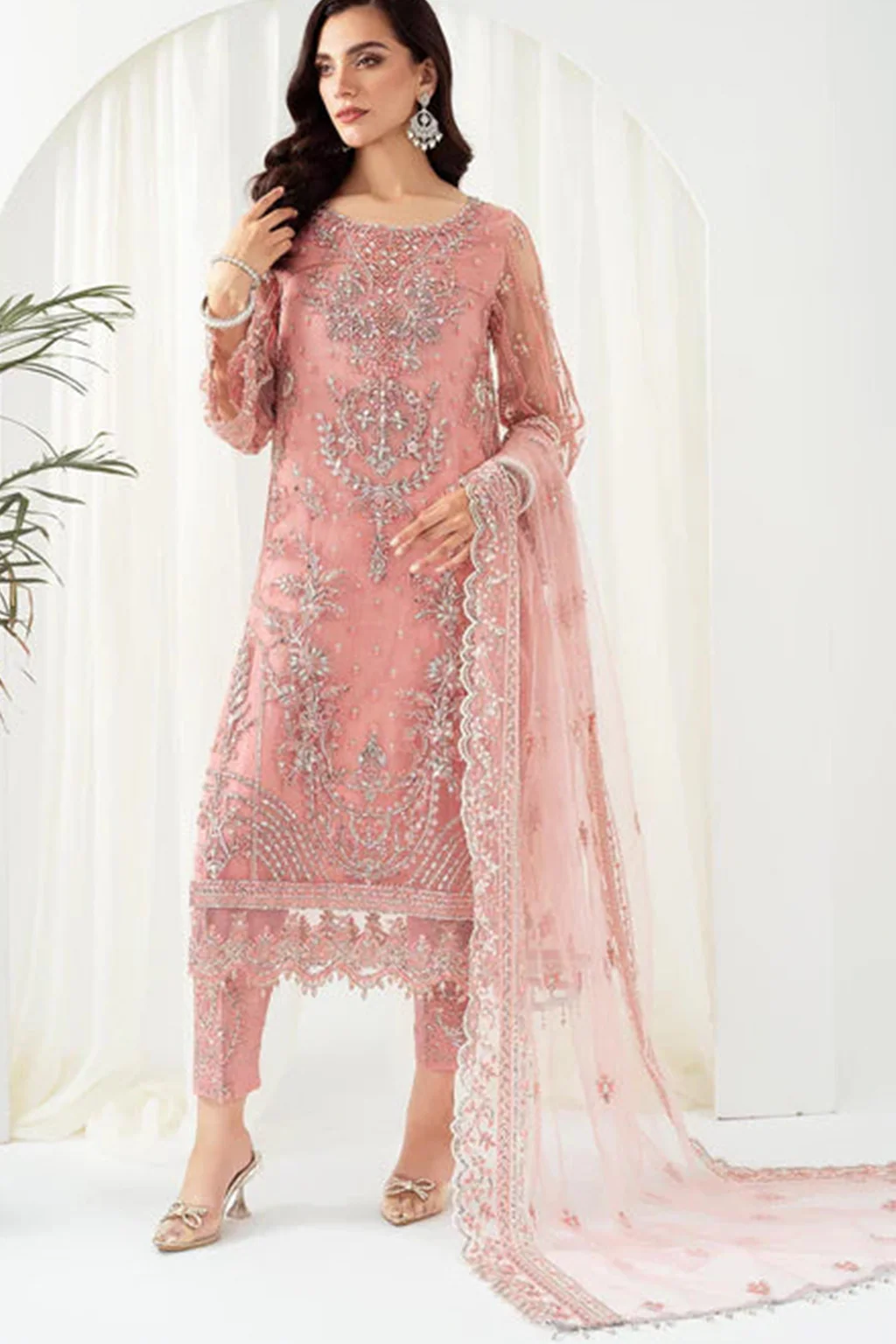Meeral Luxe Unstitched 3 Piece Formals Suit-Meeral - ML-LUX22V2-16 Leyla - Meeral Luxe