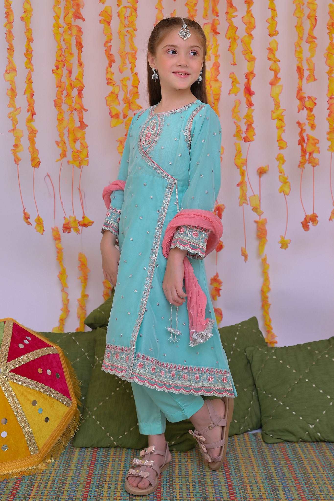 Mehendi Magic By Shanzey Stitched 3 Piece Festive Formals Suit-SHK-3302 - Image 3