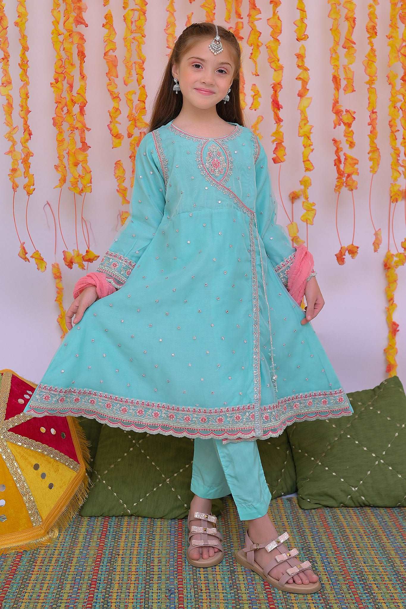 Mehendi Magic By Shanzey Stitched 3 Piece Festive Formals Suit-SHK-3302 - Image 4