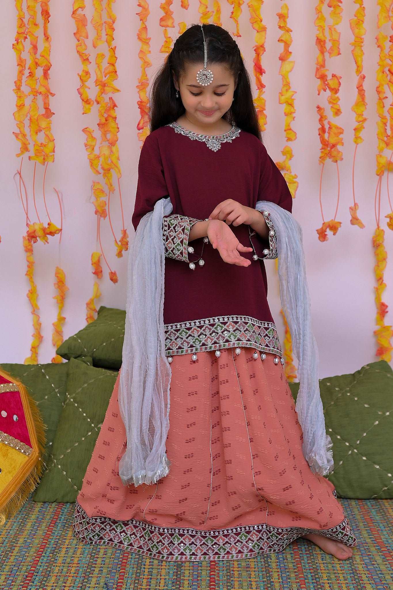 Mehendi Magic By Shanzey Stitched 3 Piece Festive Formals Suit-SHK-3304 - Image 4