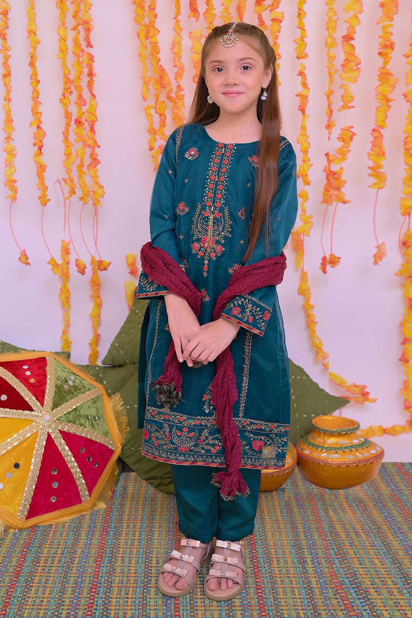 Mehendi Magic By Shanzey Stitched 3 Piece Festive Formals Suit-SHK-3305