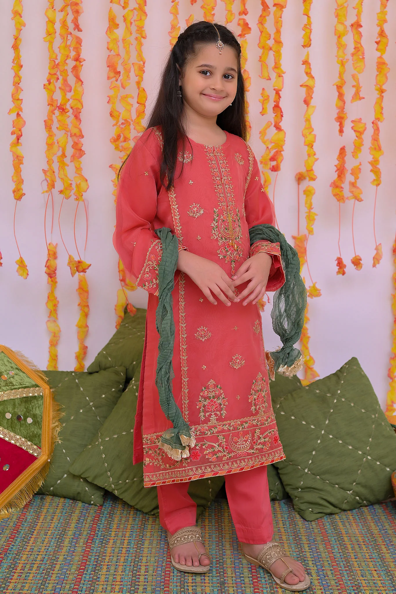 Mehendi Magic By Shanzey Stitched 3 Piece Festive Formals Suit-SHK-3306 - Image 4