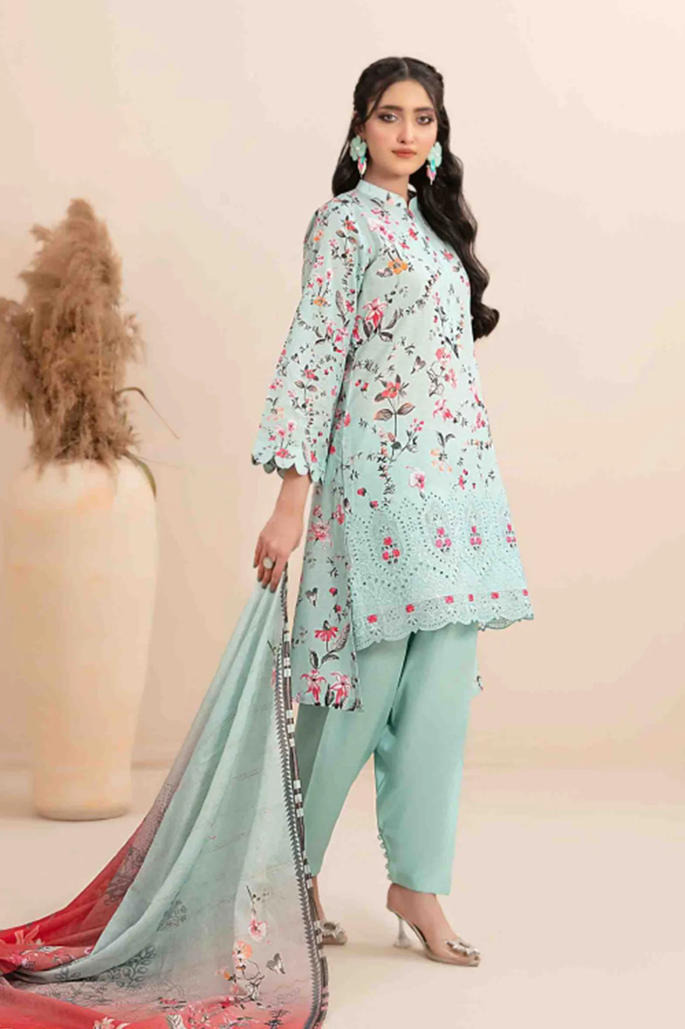 Meheroon By Tawakkal Unstitched 3 Piece Emb Lawn Collection-D-1103 - Image 3