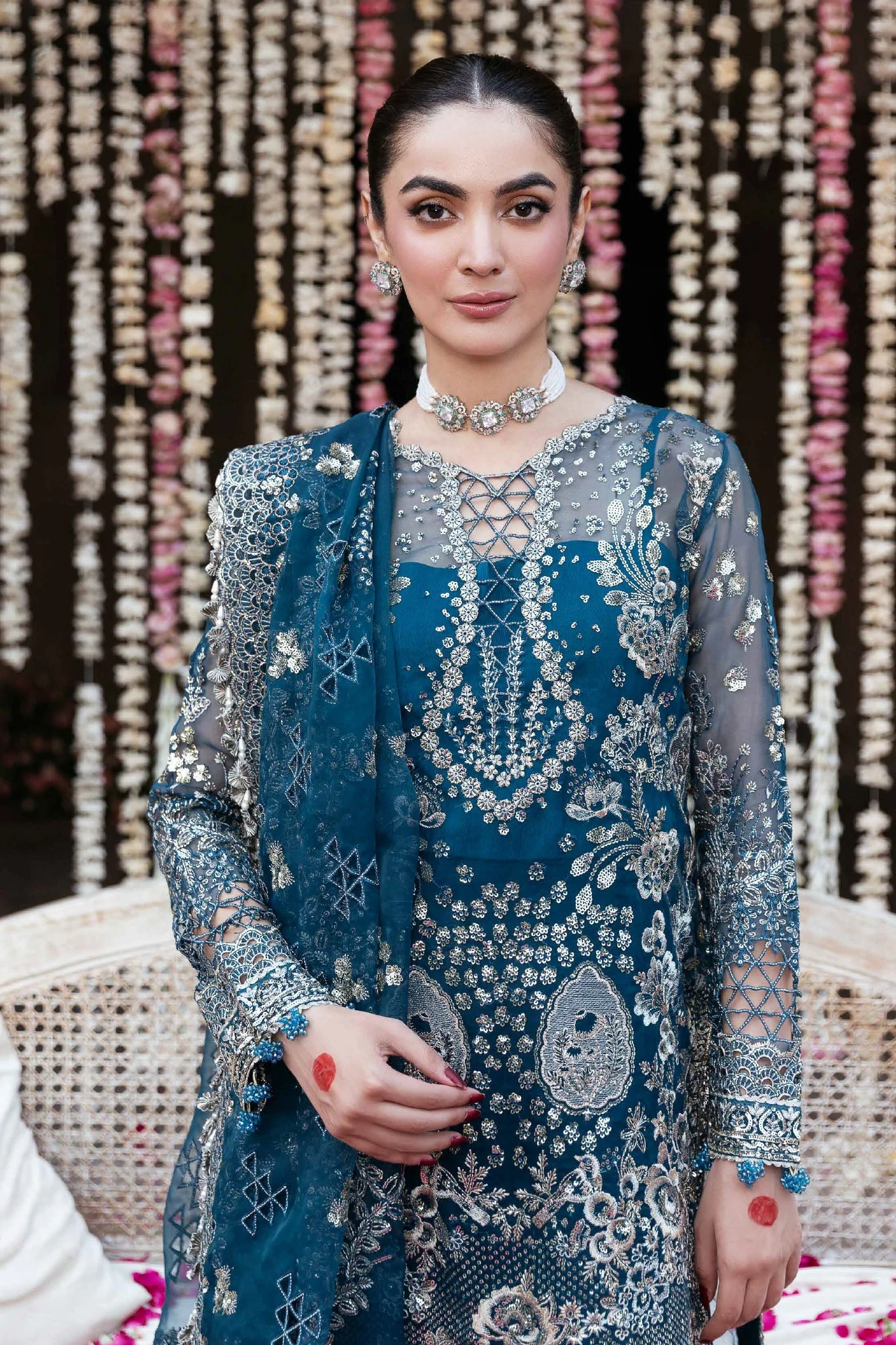 Mehfil Shagna by Ramsha Unstitched 3 Piece Festive Formals Suit-SF-04-Saahil - Image 5