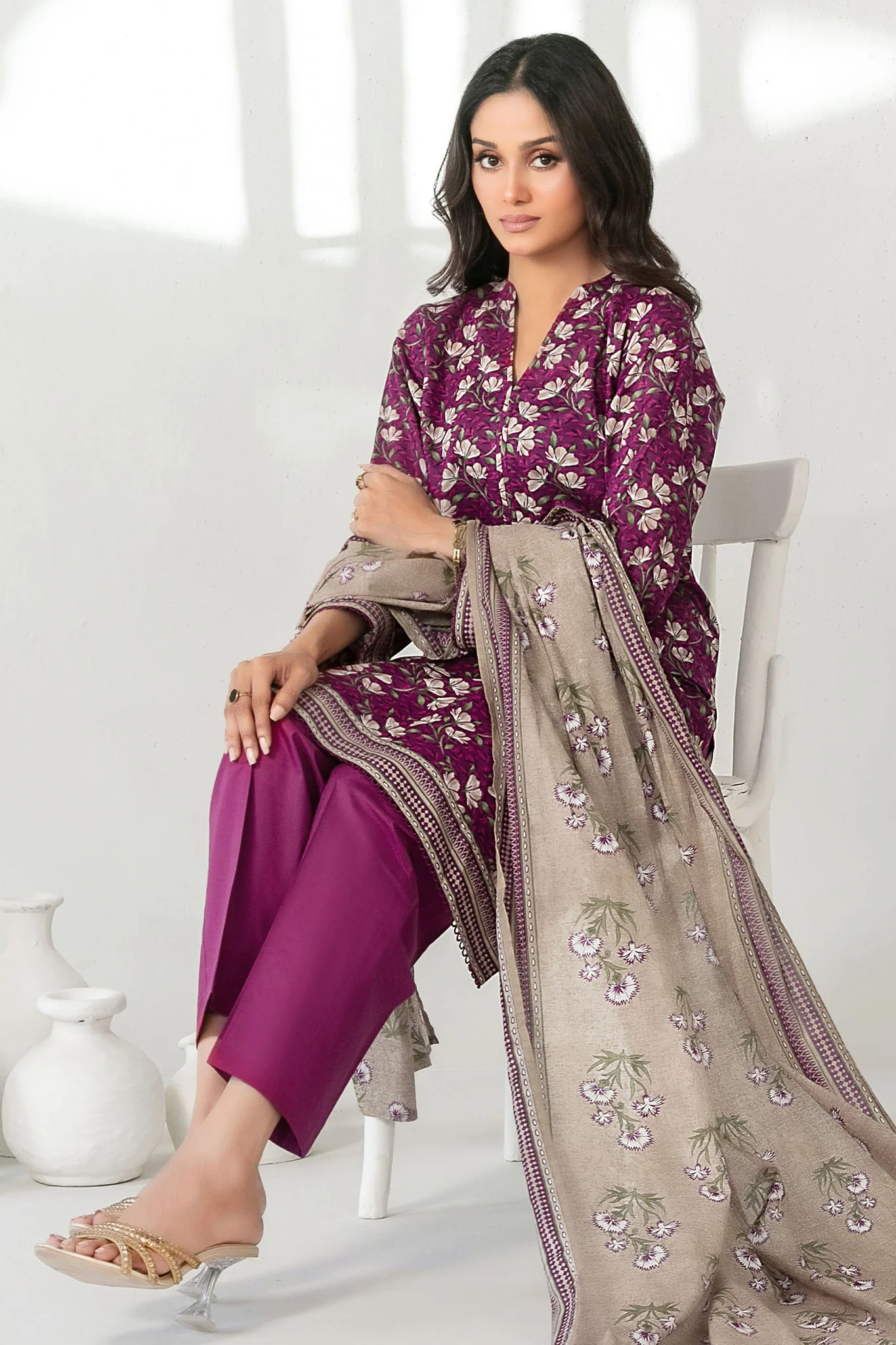 Mehza By Tawakkal Unstitched 3 Piece Rotary Lawn Vol-01 Suit-D-3239 - Image 2