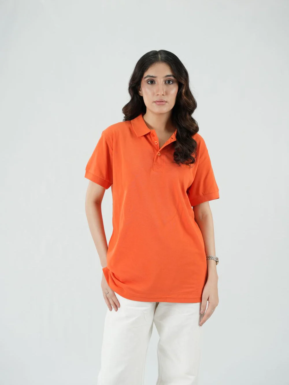 Mercato Orange Polo Shirt - Image 3