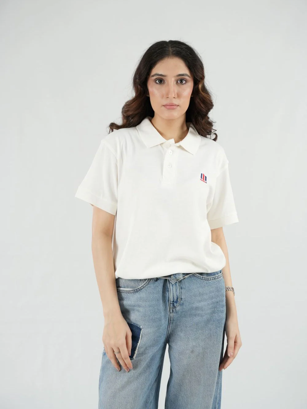 Mercato White Polo Shirt - Image 2
