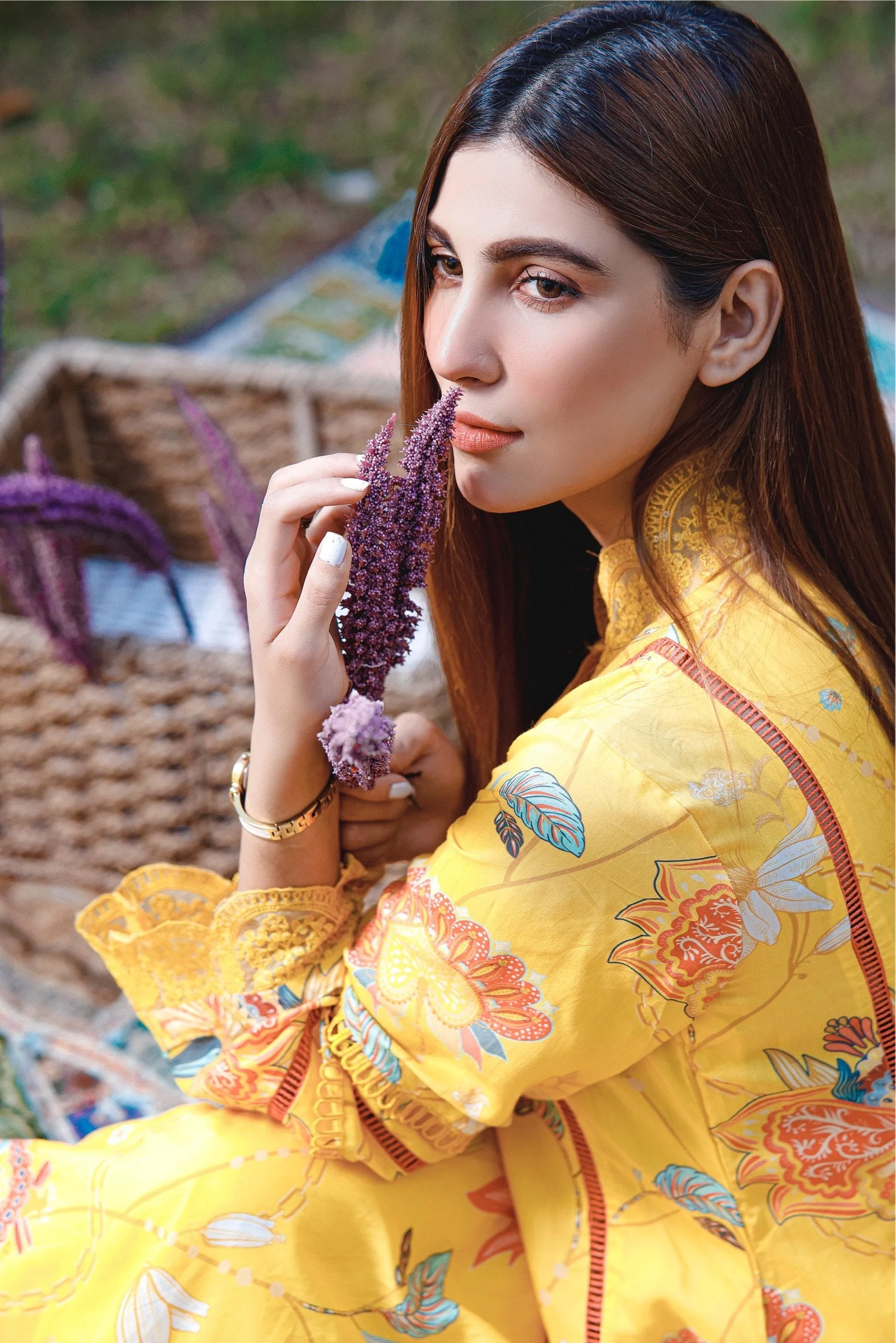 Feathers Unstitched 2 Piece Winter Collection-MERRY GOLD-FT-027 - Image 3