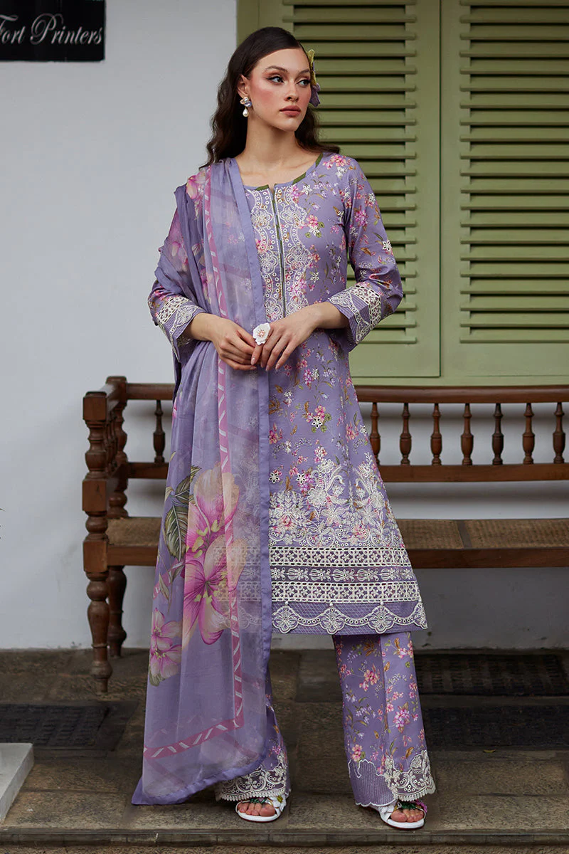 Saffira By Gulaal Unstitched 3 Piece Luxury Lawn Suit-Miaa