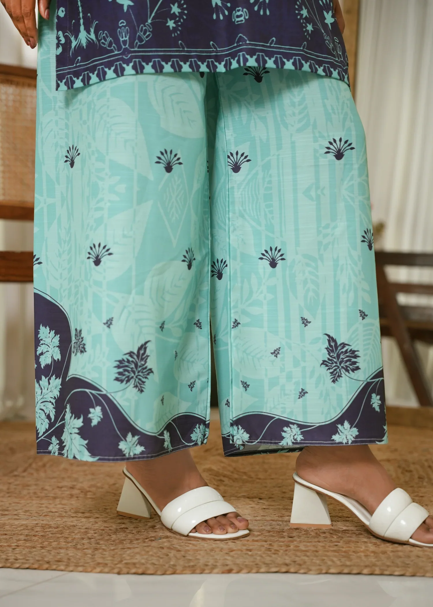 Chapter One - Karashe Stitched Summer Suit-Midnight Bloom - Image 5
